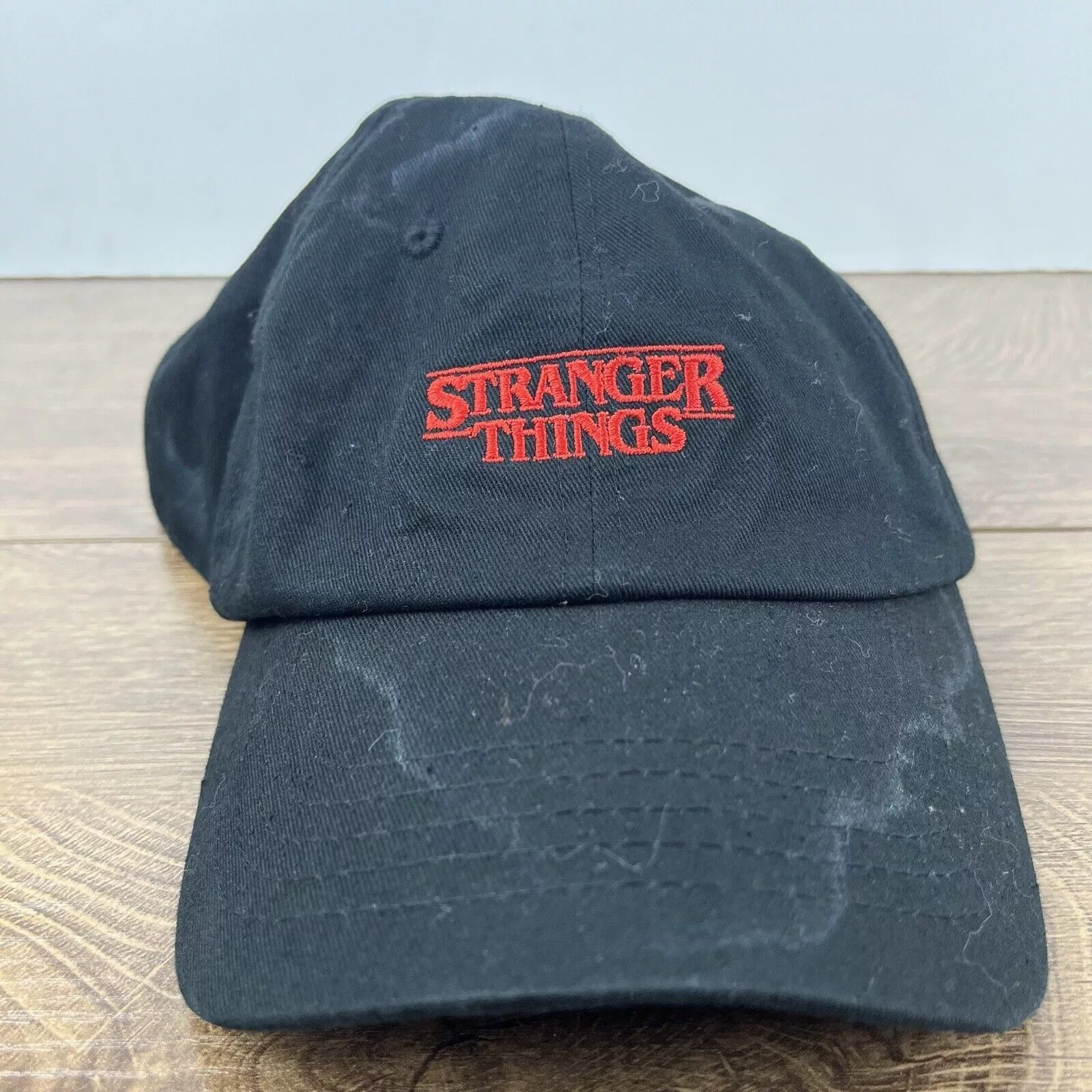 Other Hats Other Stranger Things Hat Black Adjustable Hat Black Stranger Thin