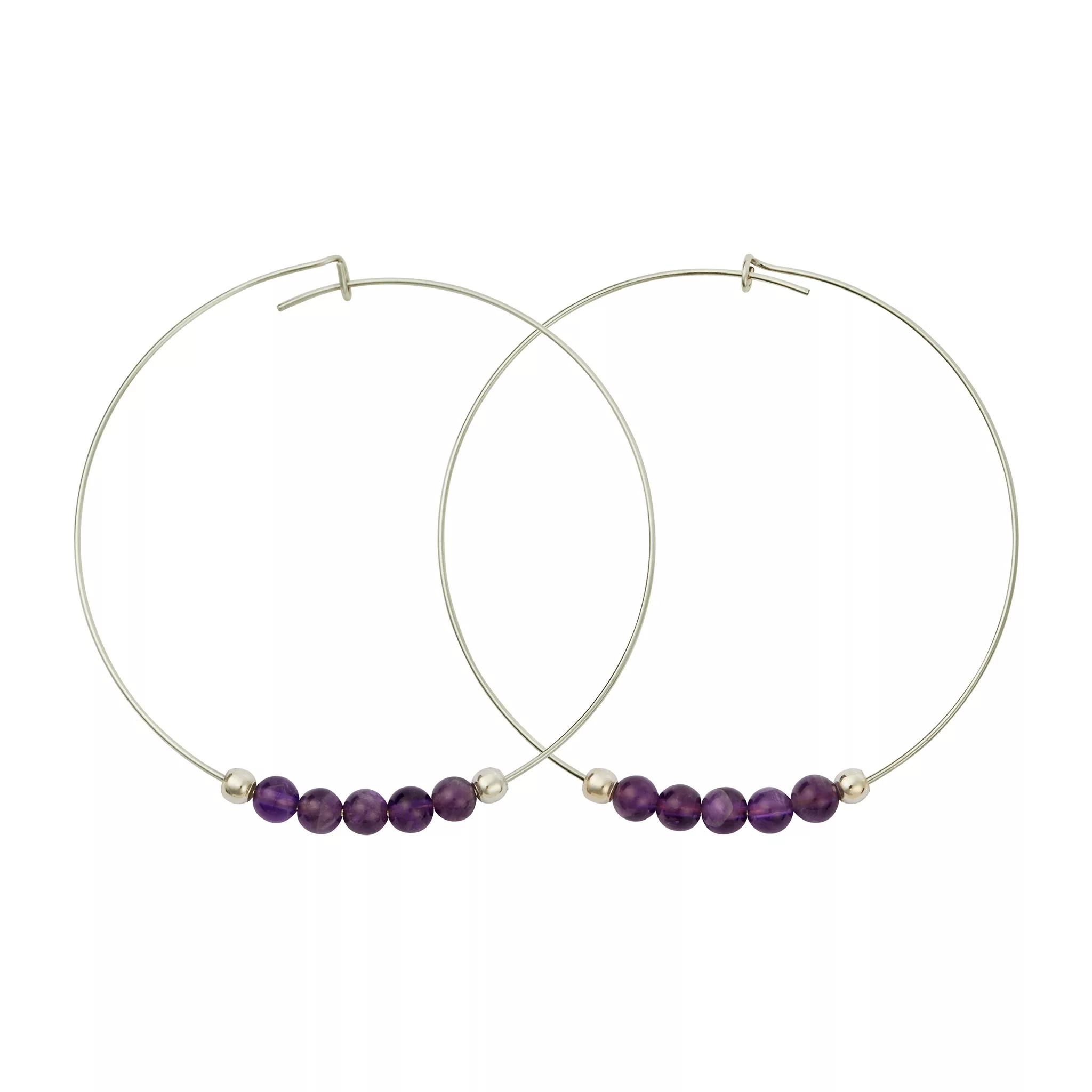 Multi Gemstone Hoops