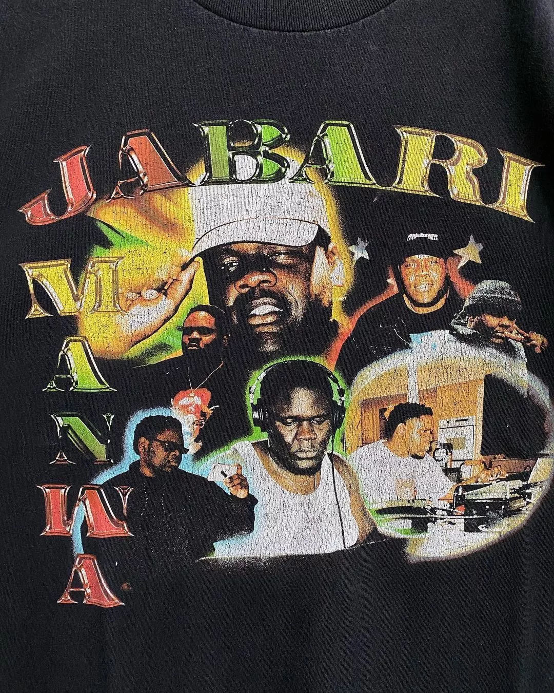 Brockhampton Short Sleeve T Shirts Brockhampton × Rap Tees BROCKHAMPTON Jabari Manwa T shirt Black Streetwear