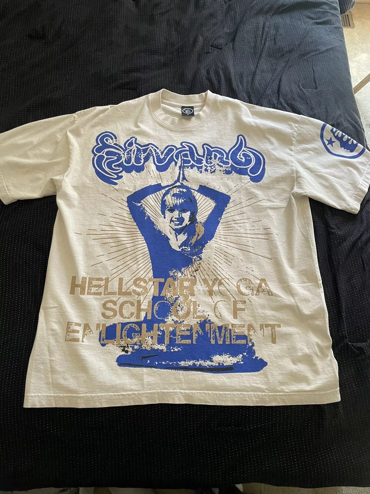 HELLSTAR Short Sleeve T Shirts Hellstar Yoga T-shirt Beige