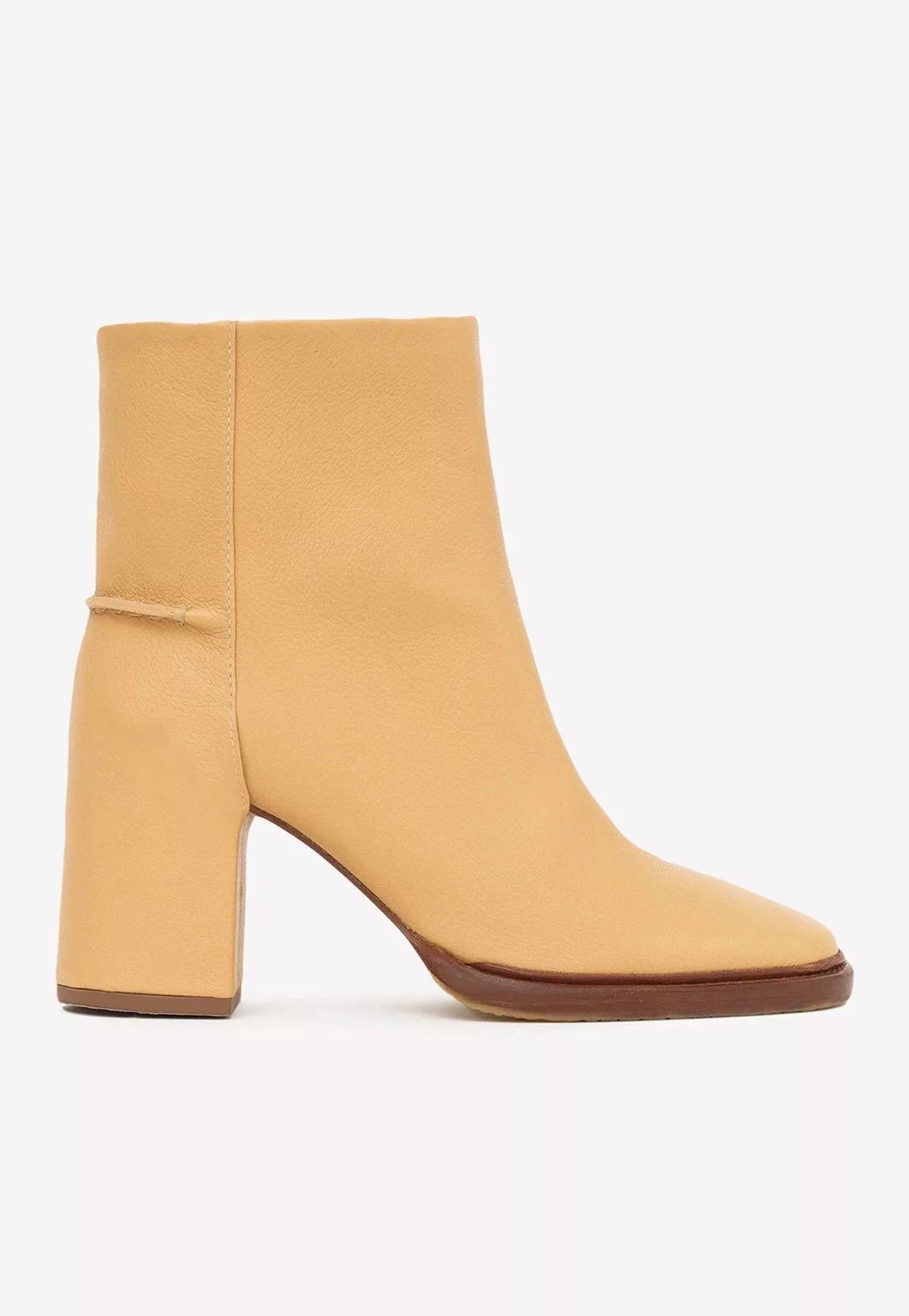 Chloe Boots Chloe o1loc1c0624 CHC23 Edith Ankle Boots in Soft Tan Multi