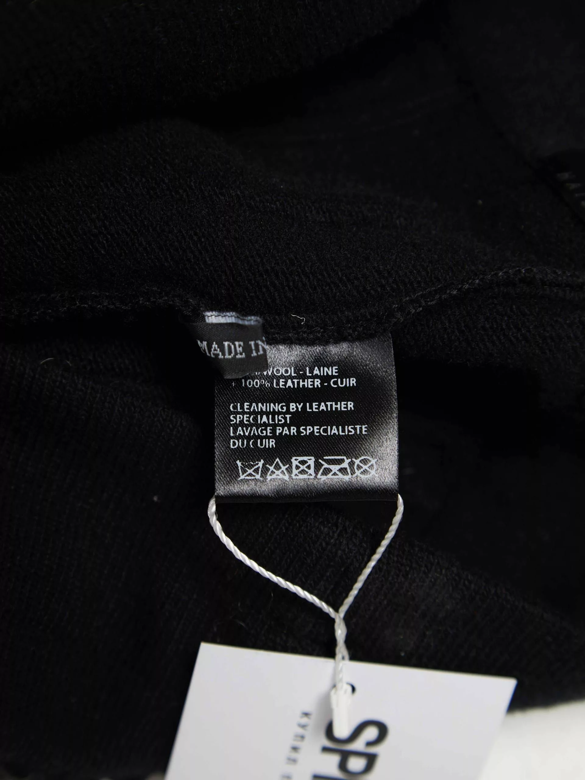 Haider Ackermann Casual Pants Haider Ackermann Black Leather Inserts woolen Pants