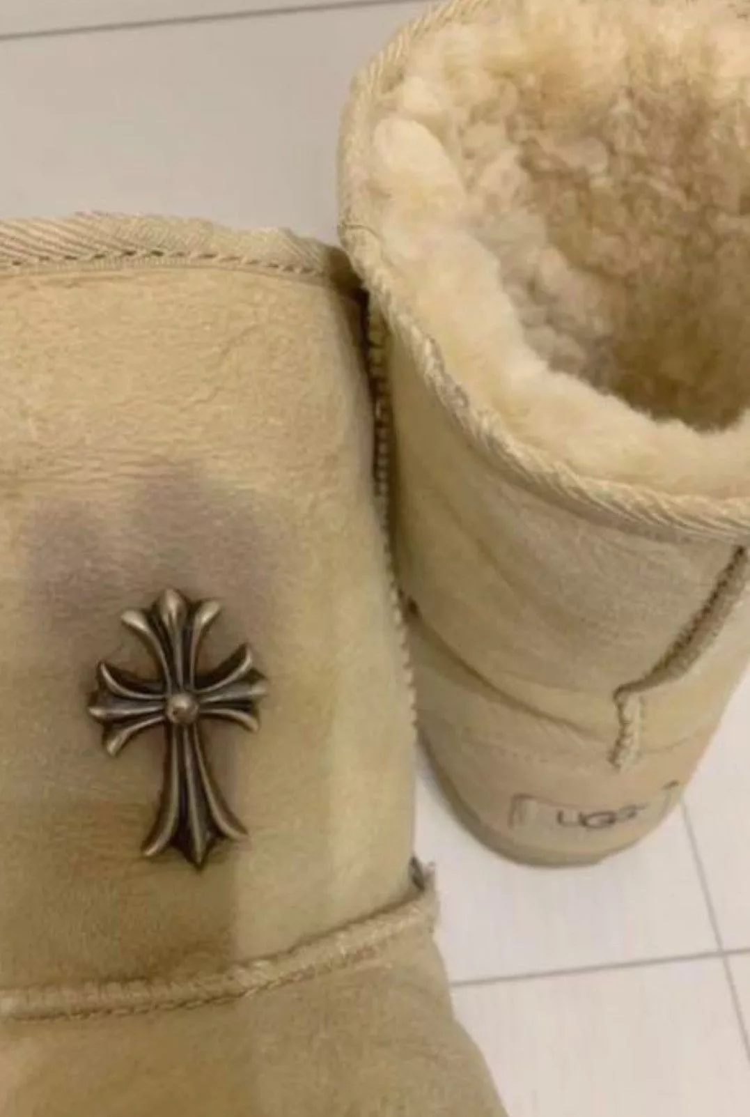 Chrome Hearts Boots Chrome Hearts × Ugg Chrome heart x Uggs Brown