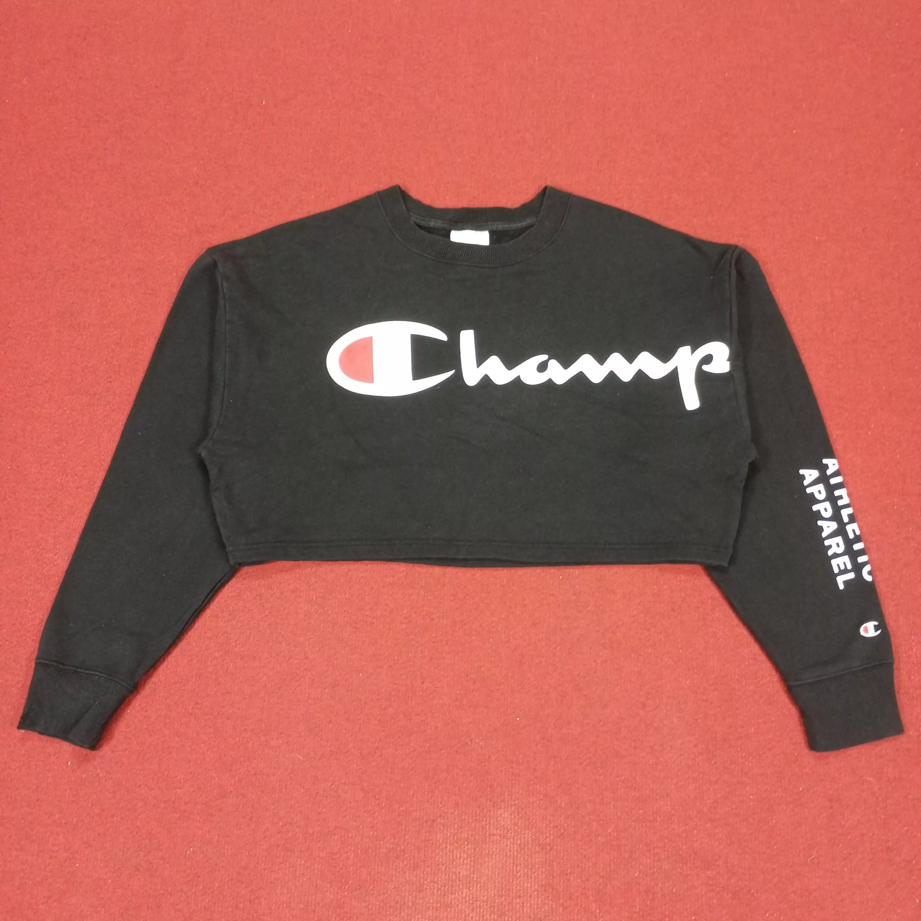 Champion Sweatshirts Champion × Vintage Champion Fashion Style Sweatshirt Black Streetwear