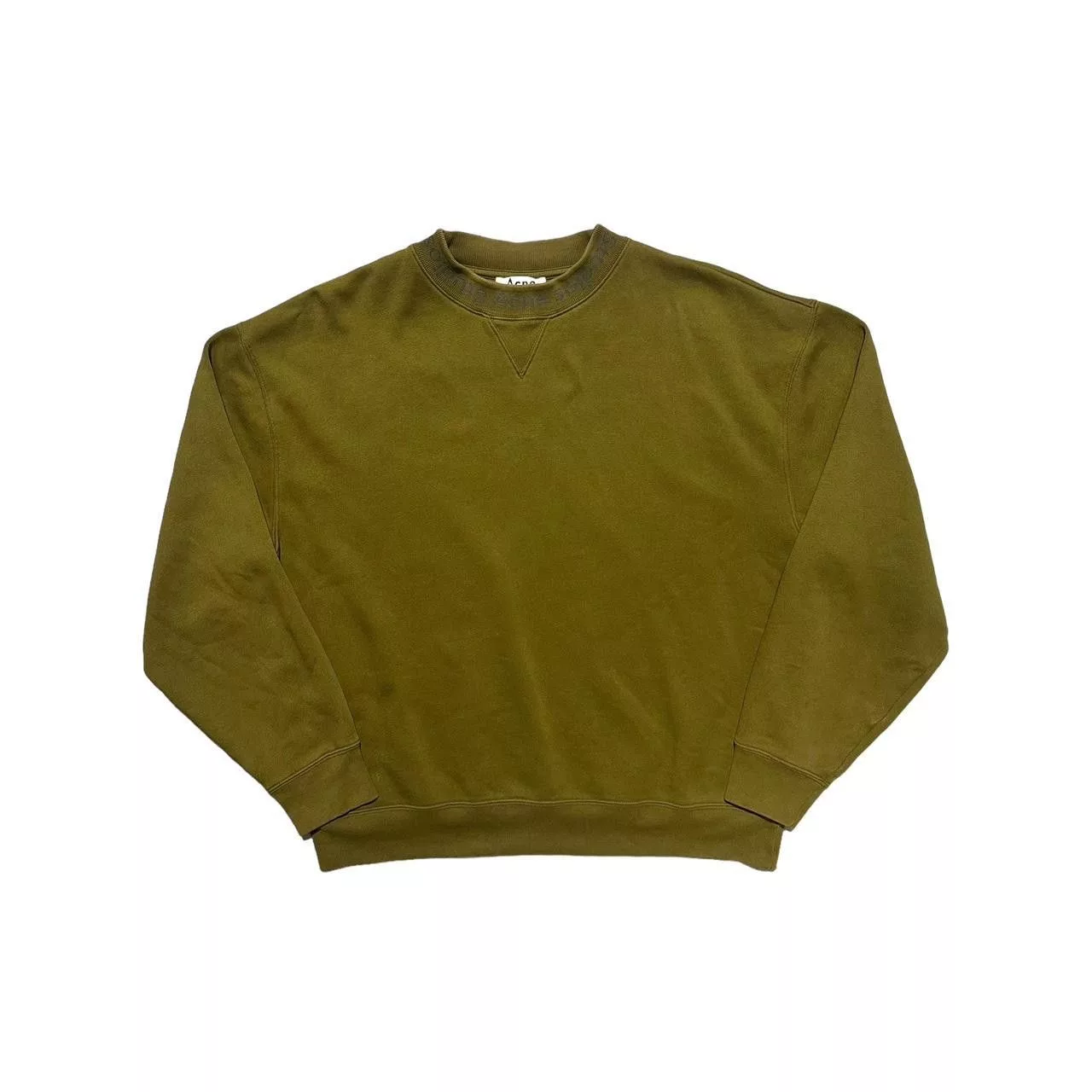 Acne Studios Sweaters Knitwear Acne Studios Flogho Ribbed Neck Pullover Jumper Brown