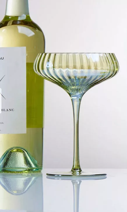 Chelsea Iridscent Optic Coupe Glass