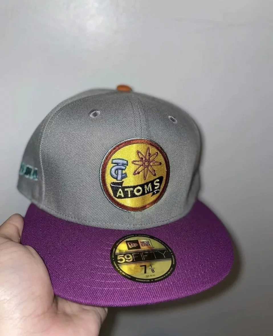MyFitteds Hats MyFitteds × New Era Myfitteds Tri city atoms “Springfield nuclear power plant in Gray Streetwear