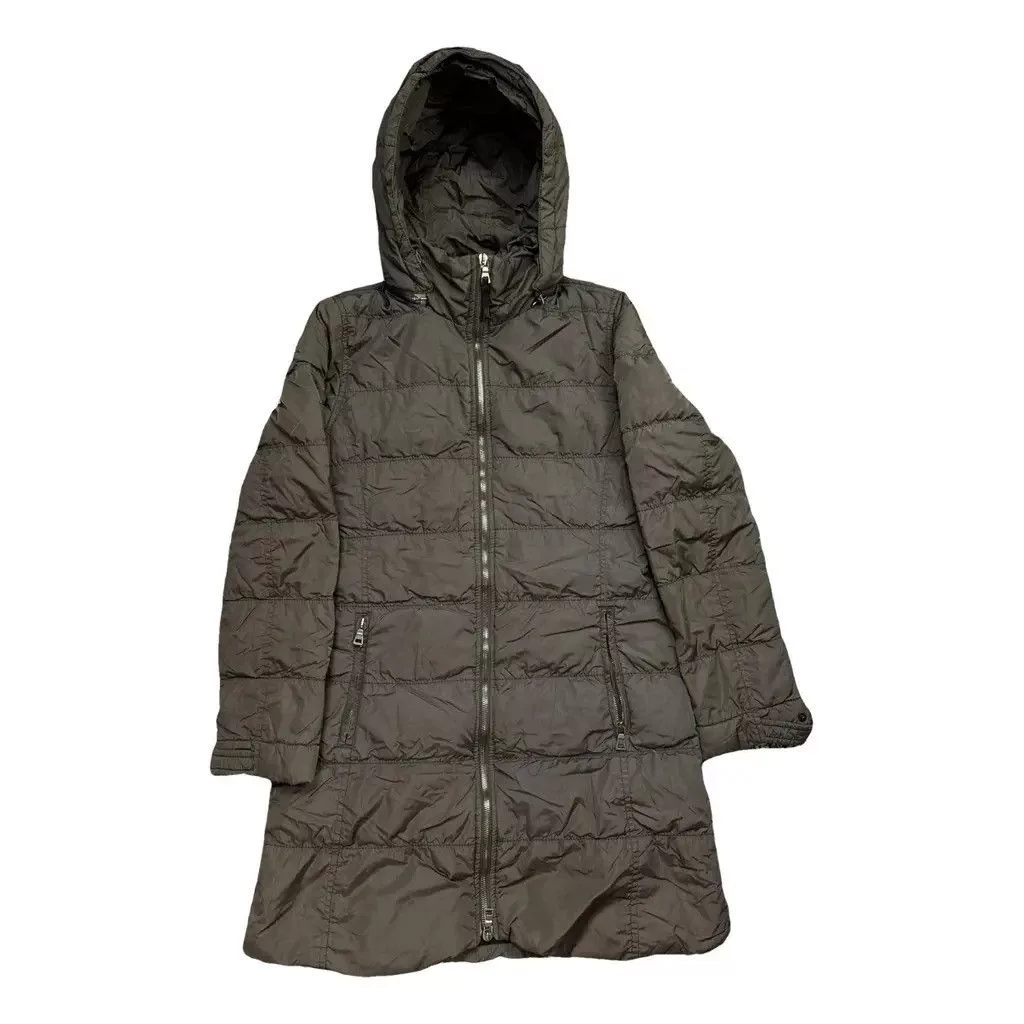 Prada Coats Prada Puffer Coat Black Tab Size: 40 Brown