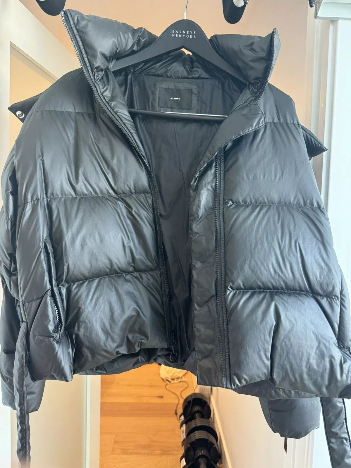 Stampd Bombers Stampd Cropped Puffer Jacket Black