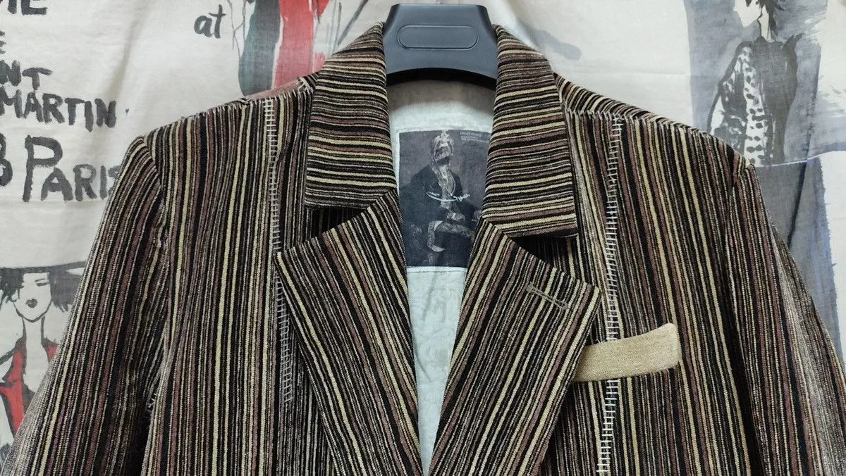 Professor.E Heavy Coats Professor.E AW21 Forgotten Material One off overlock coat Brown