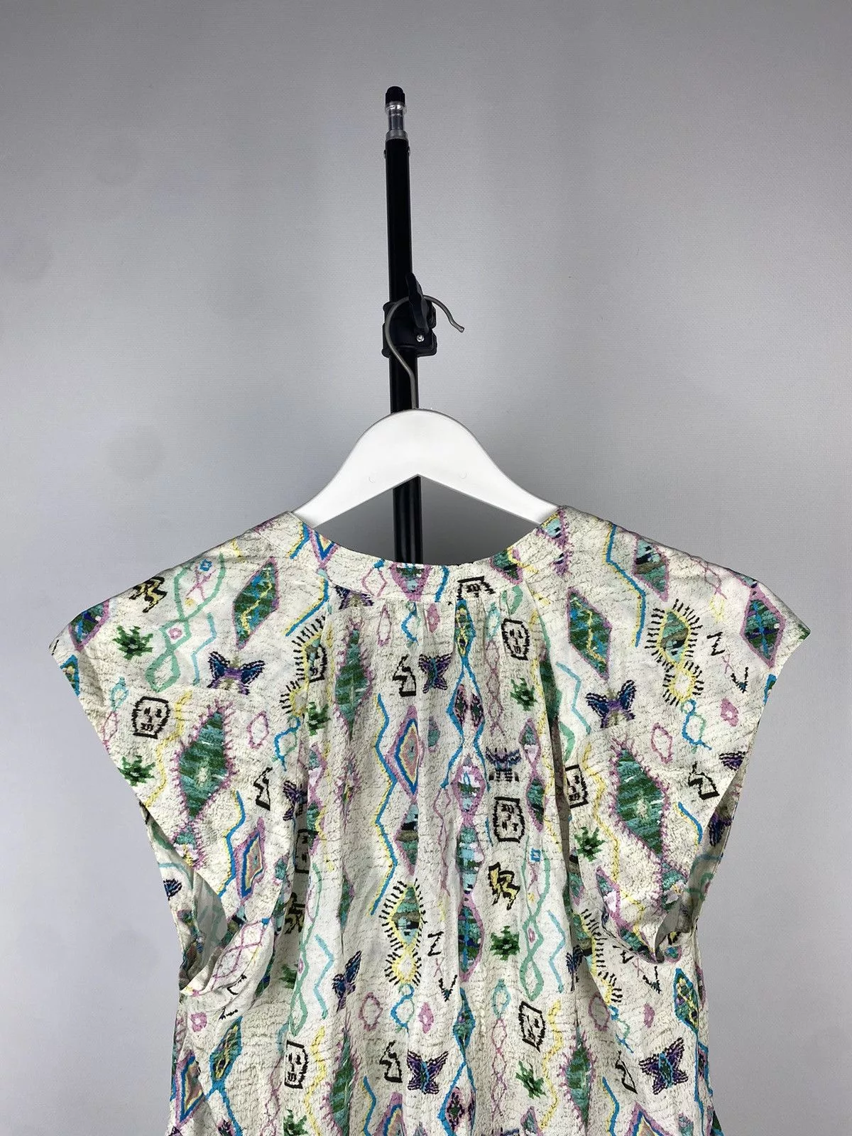 Designer Blouses Designer × Zadig & Voltaire Zadig&Voltaire Monogram Graphic Print Blouse White Streetwear