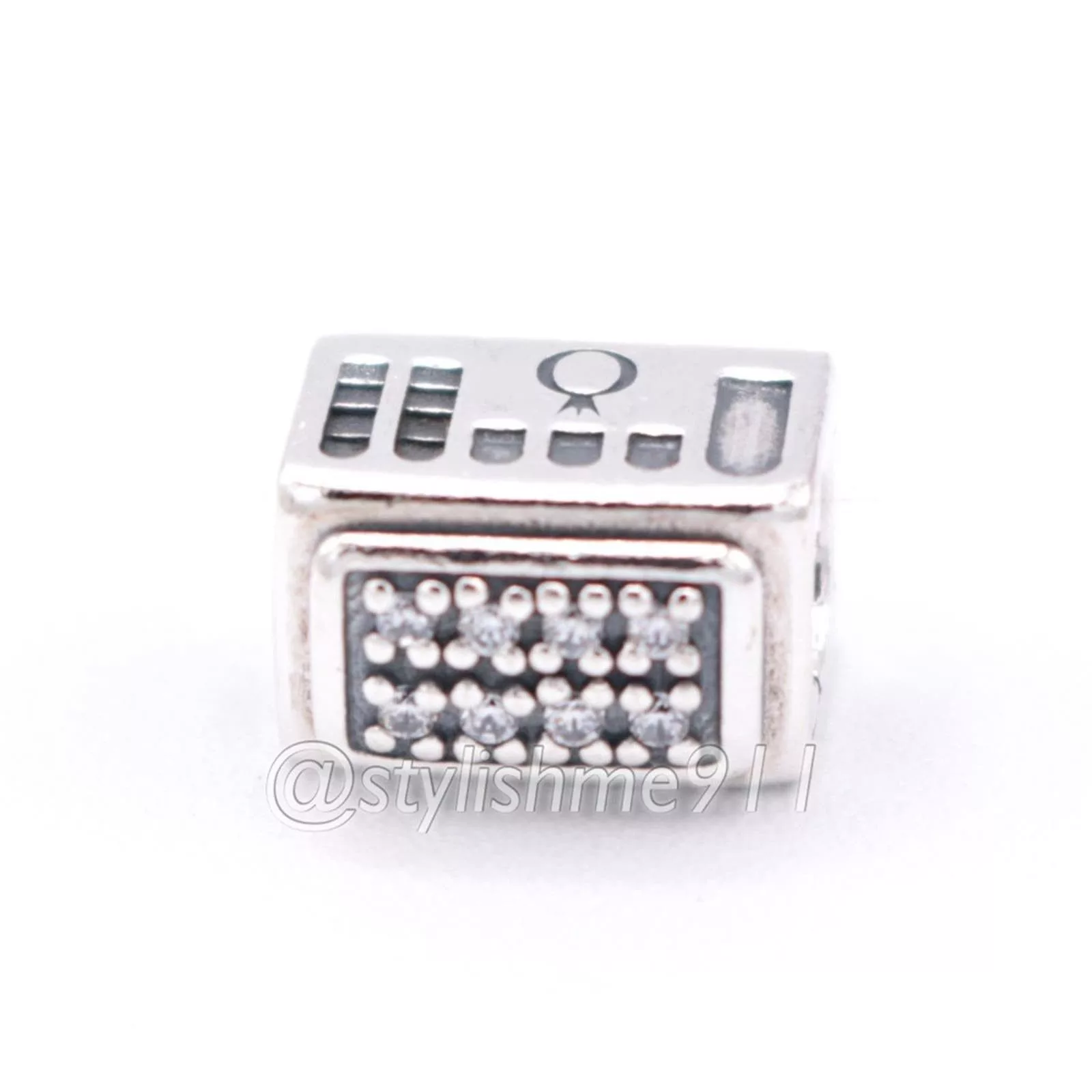 pandora Bracelets Authentic Pandora Cable Car Charm - 791219CZ Silver