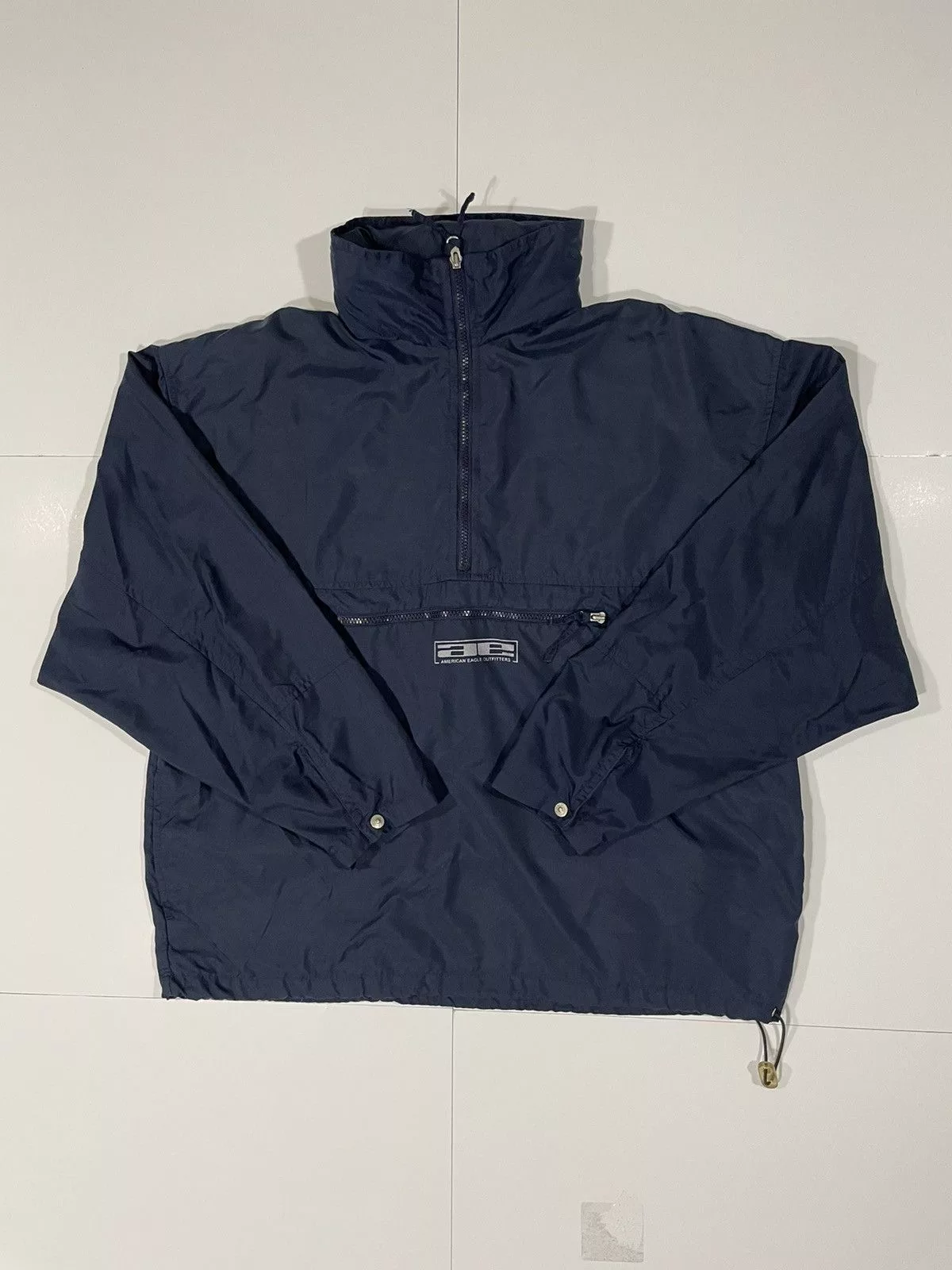 American Eagle Outfitters Light Jackets American Eagle Outfitters × Vintage Vintage American Eagle Anorak Jacket Blue Streetwear