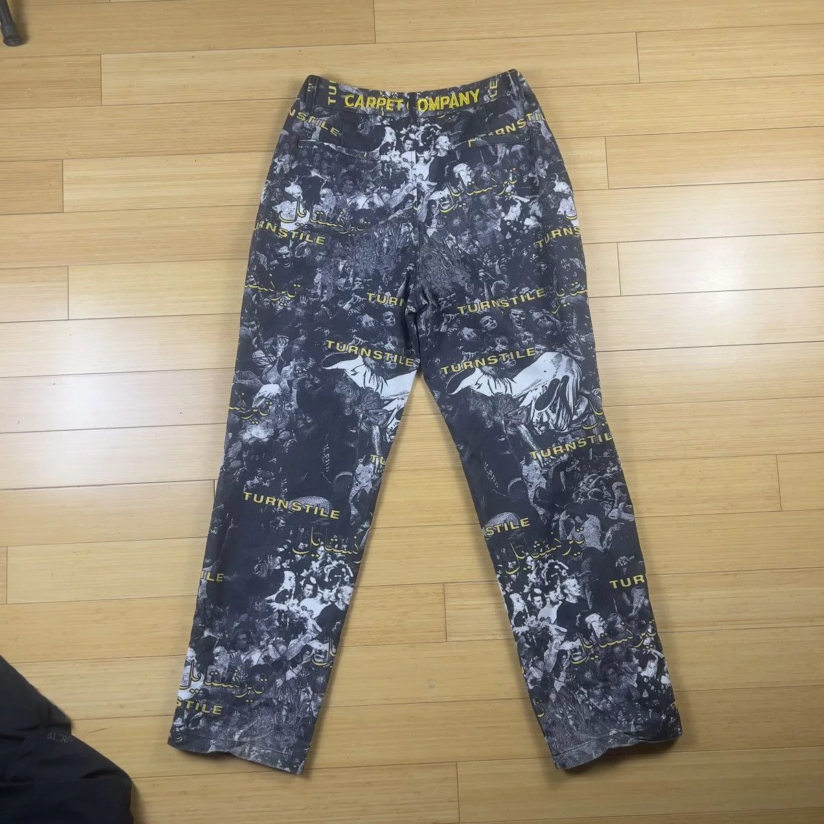 Other Denim Other Carpet Turnstile Printed Denim Pants Multi