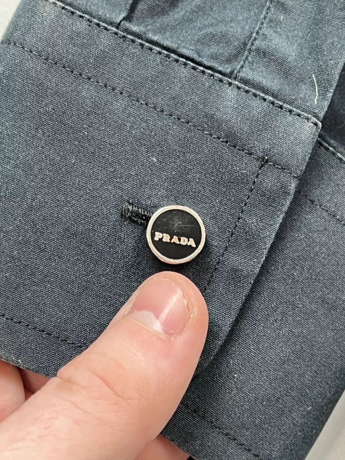 Prada Shirts Button Ups Prada Black Cotton Shirt (Y0437)