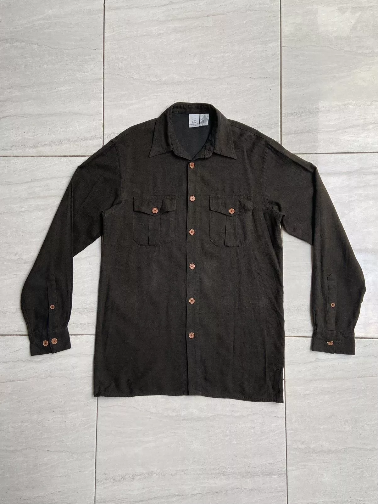 Armani Exchange Shirts Button Ups ARMANI EXCHANGE Brown Shirt