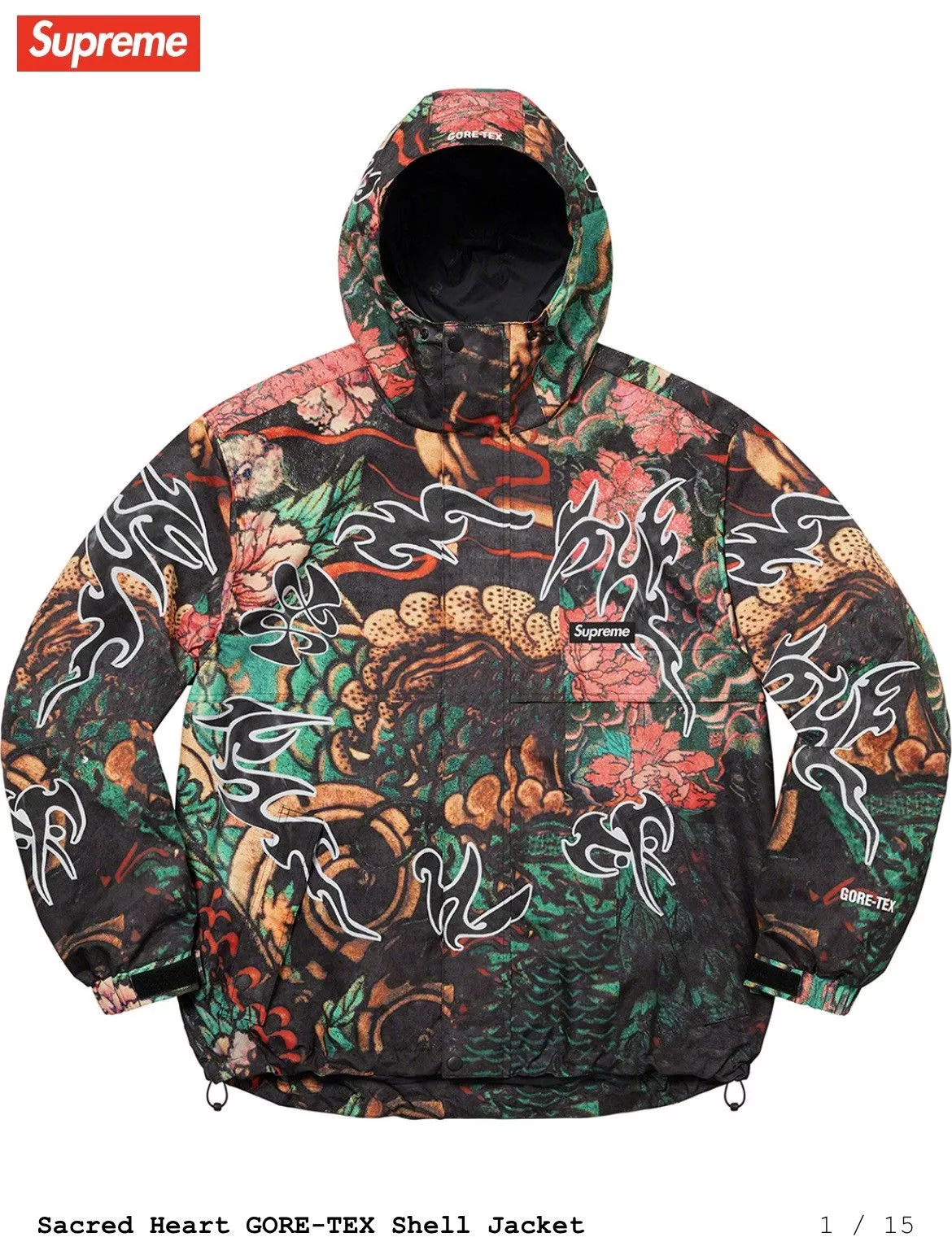 Goretex Light Jackets Goretex × Supreme Supreme Heart Gore-Tex Shell Jacket Multi