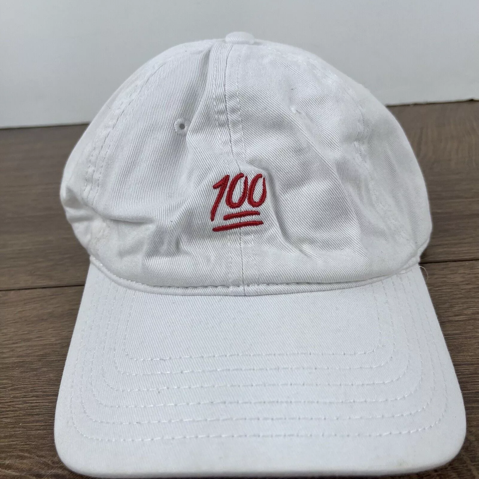 Other Hats Other 100 Hat One Hundred Hat Adjustable Hat White Adjustable Hat