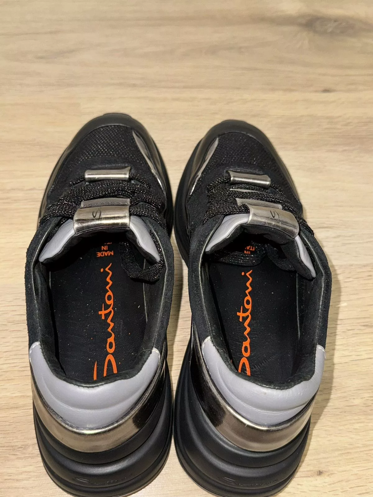 Santoni Platforms Santoni Black