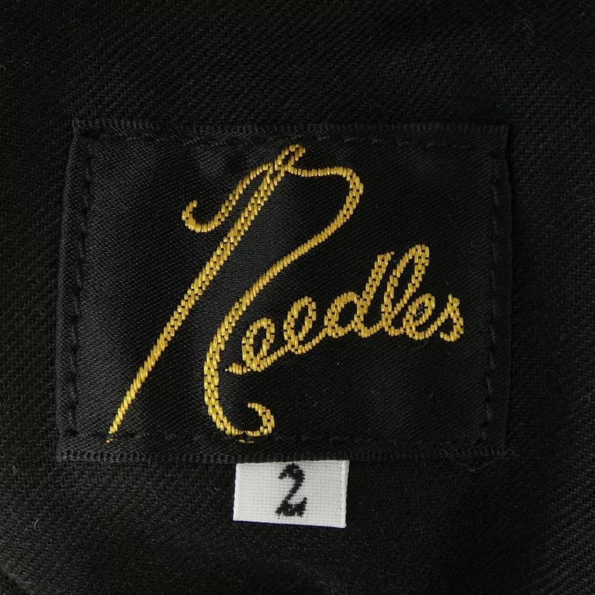 Needles Cropped Pants Overall Pattern Zip Fly Gray