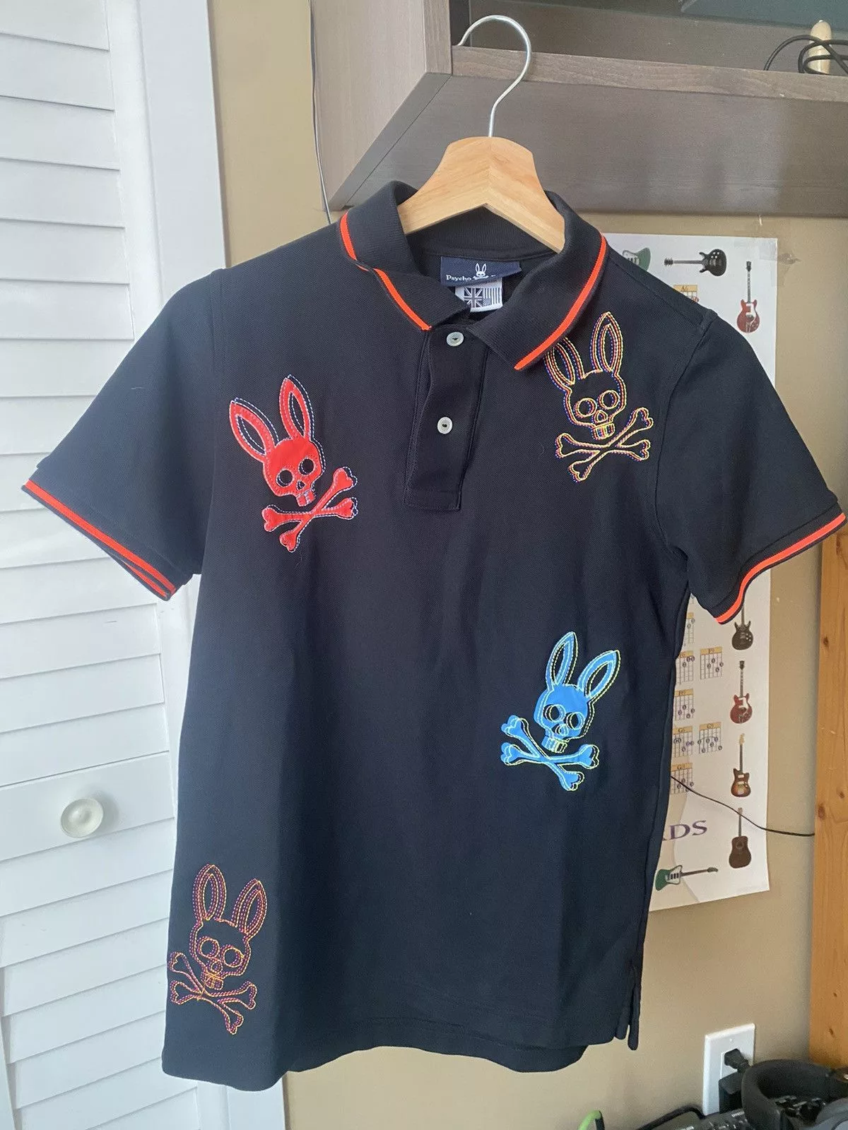 Affliction Polos Affliction Psycho bunny polo Black