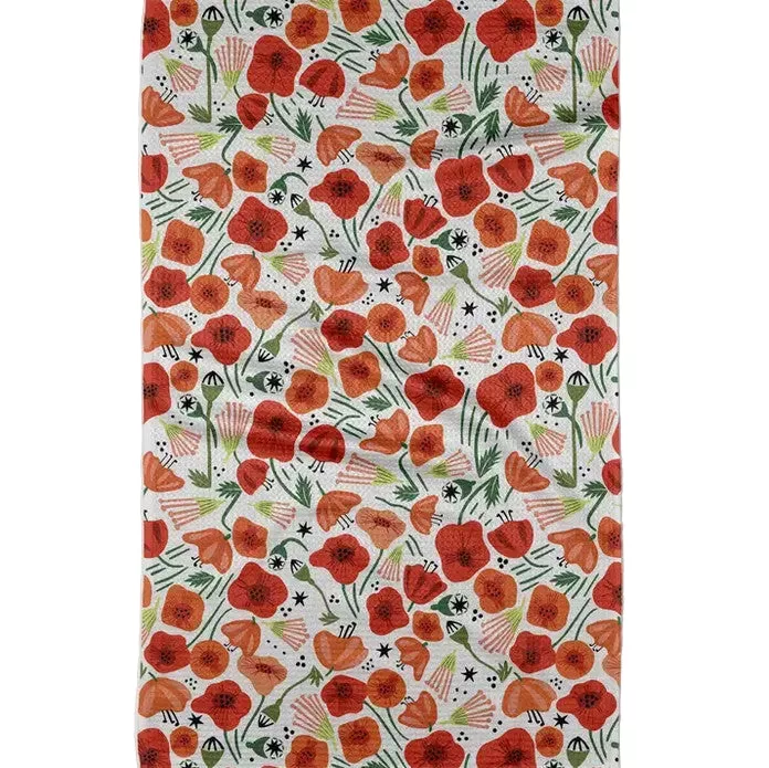 Poppy Power Tea Towel