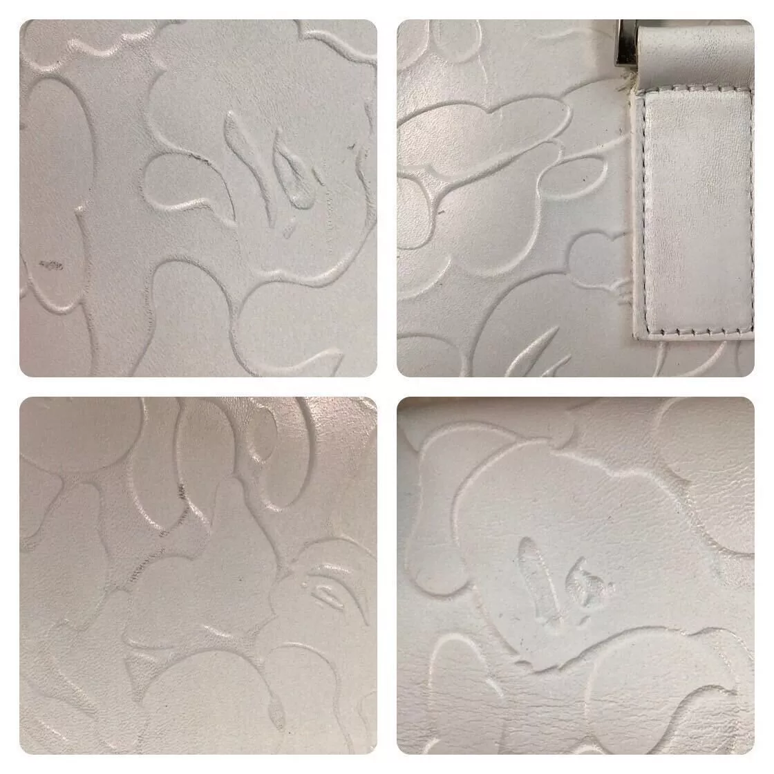 Bape Bags Luggage Bape × Nigo BAPE camo Embossed Leather Shoulder Tote Bag a bathing ape White