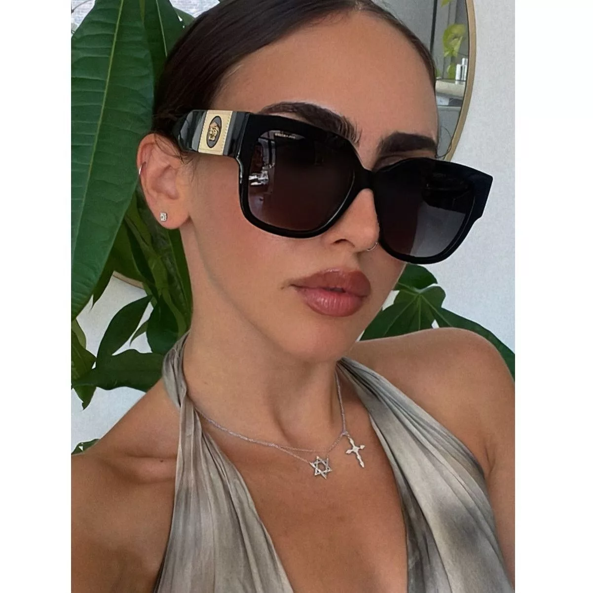Versace Sunglasses NEW Versace VE4437U Polarized Sunglasses in Black
