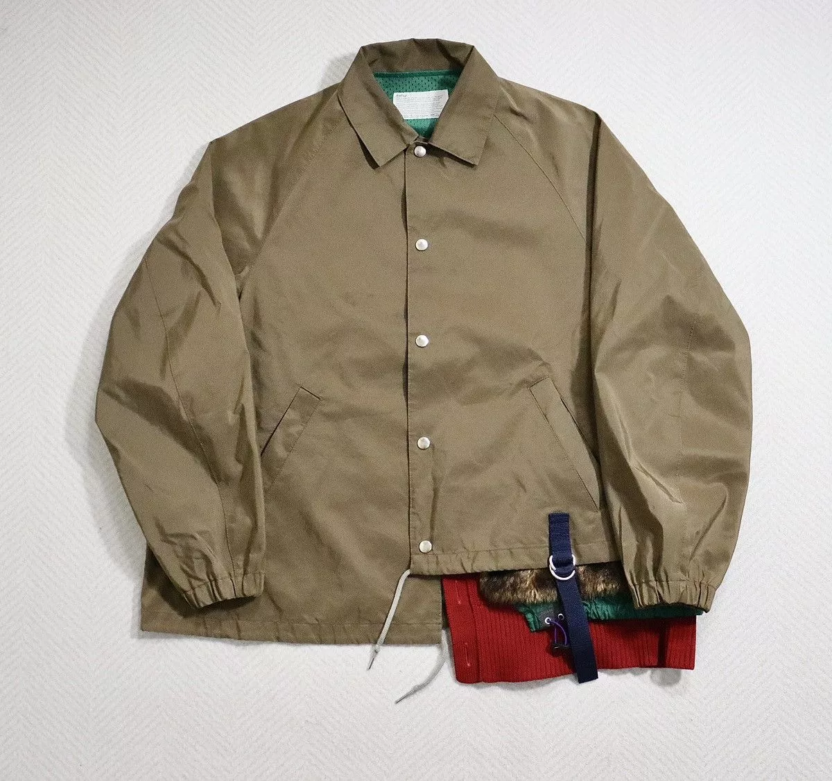 Kolor Light Jackets Kolor 21aw Patchwork Jacket/Coach Jacket Brown