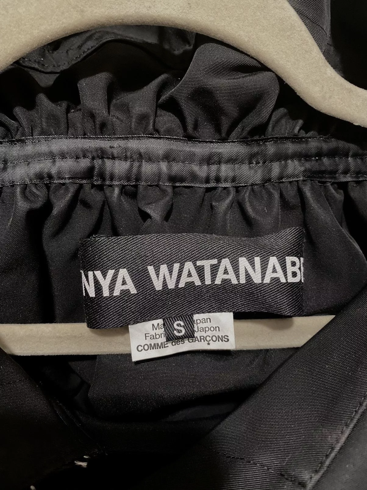 Comme des Garcons Jackets Comme des Garcons × Junya Watanabe Junya Watanabe Button down cinched jacket Black