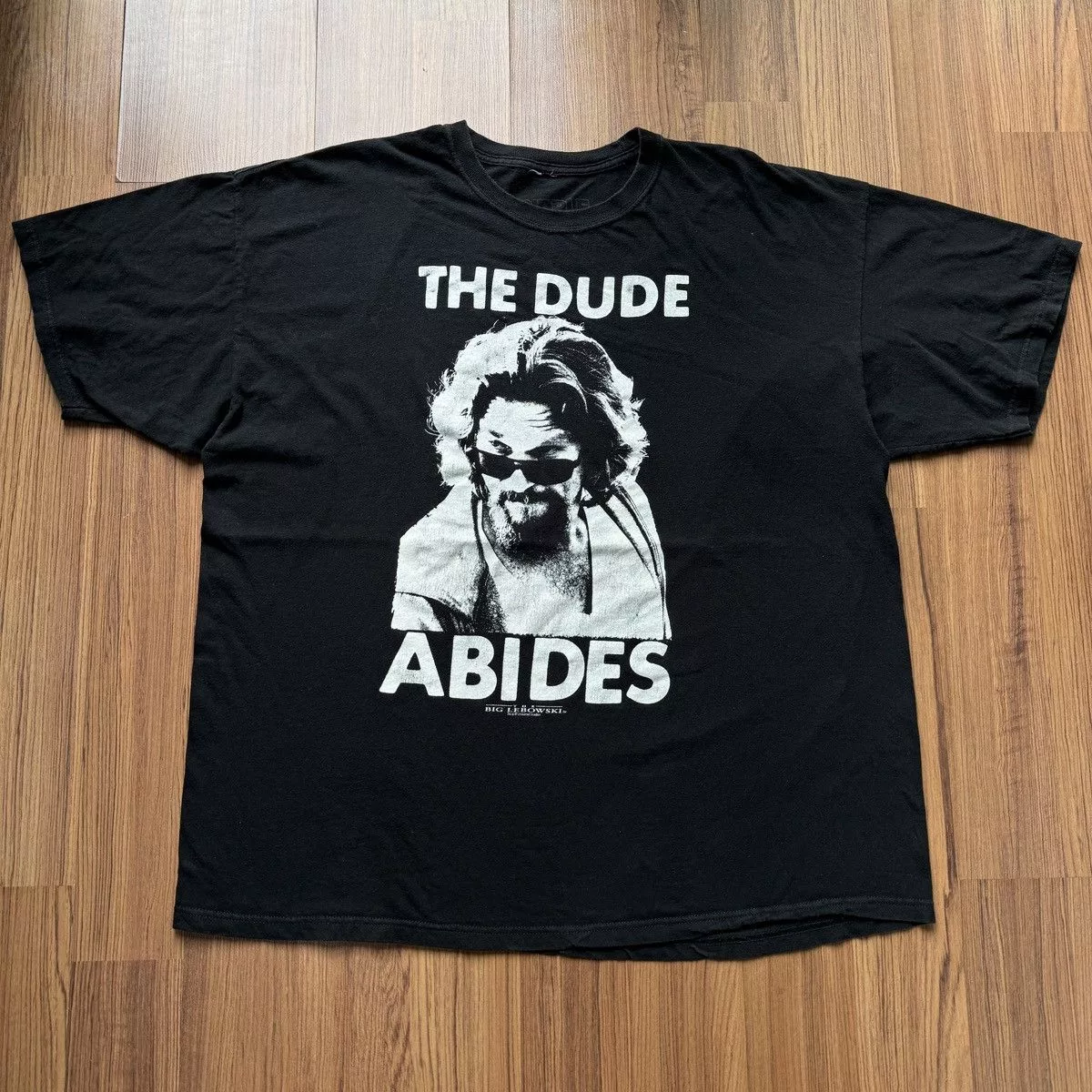 Universal Studios Short Sleeve T Shirts Universal Studios × Vintage The Big lebowski the dude abides movie tee Black