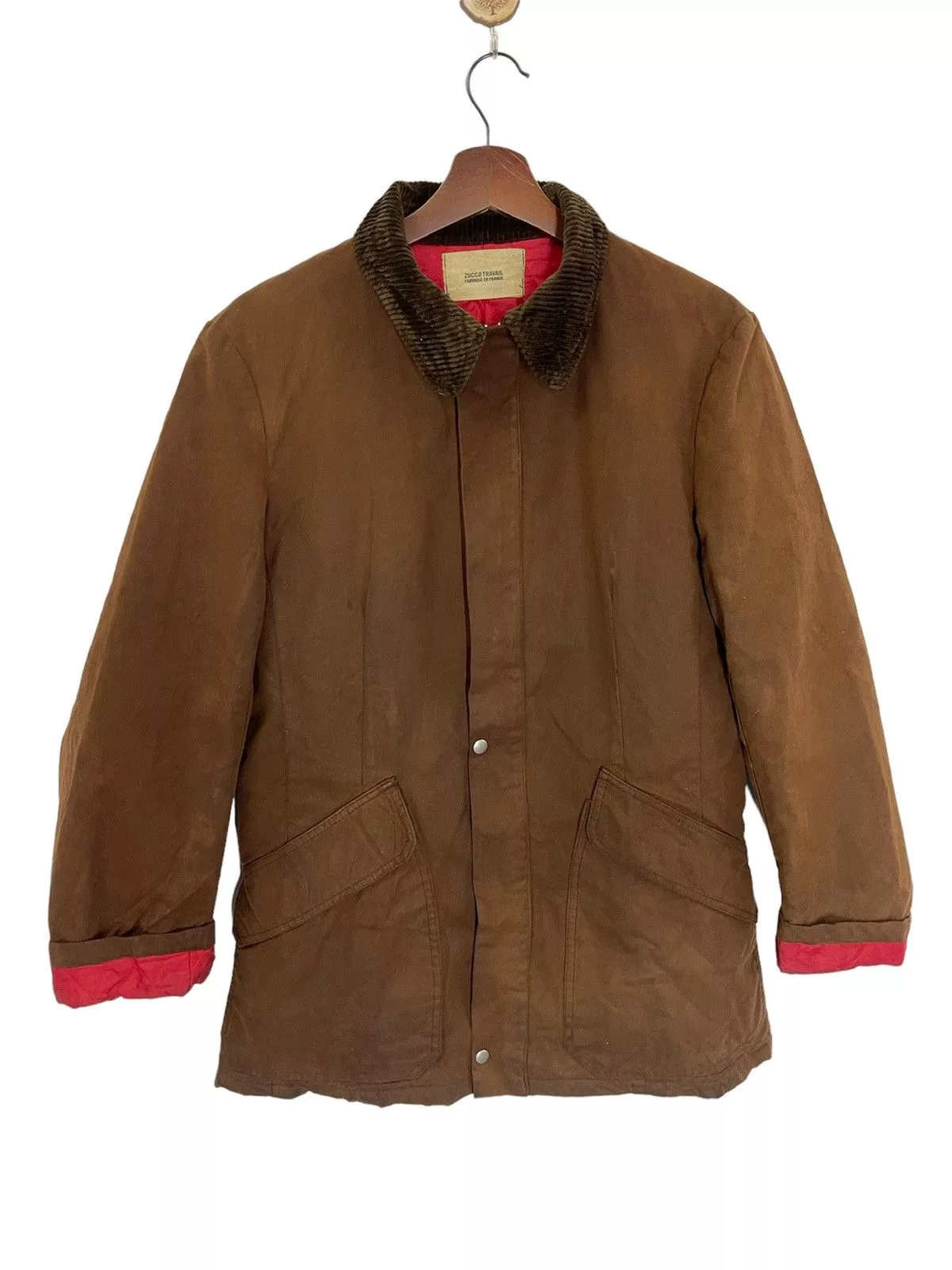 CABANE de ZUCCa Light Jackets CABANE de ZUCCa × Vintage × Zucca 🔥RARE WAXED JACKET ISSEY MIYAKE DESIGNER LINE ZUCCA Brown