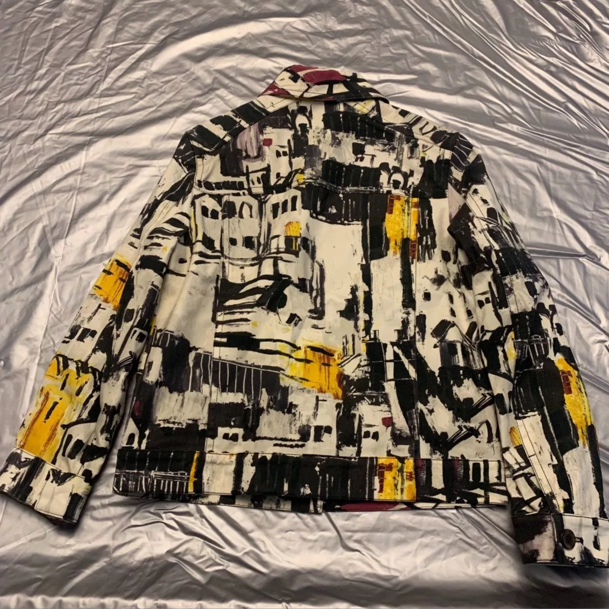 Prada Light Jackets Prada S/S17 Village Print Jacket Multi