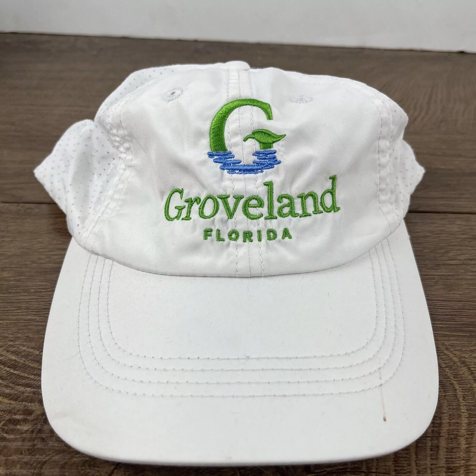 Other Hats Other Groveland Florida Hat White Adjustable Hat White Adult Size