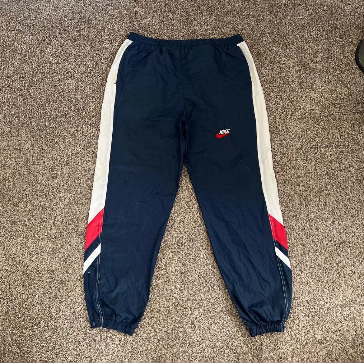 Nike Sweatpants Joggers Vintage Nike Trackpants Blue