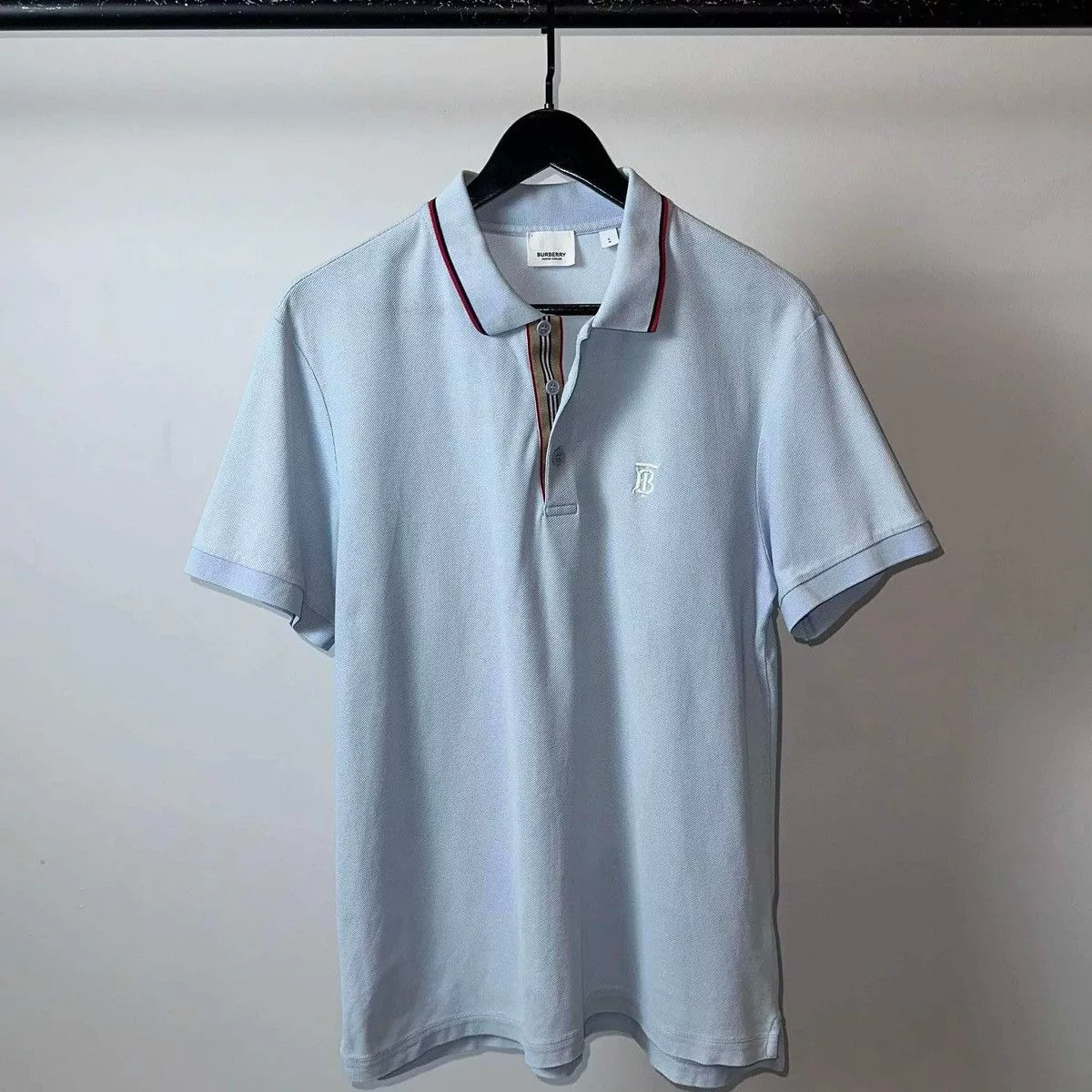 Burberry Polos BURBERRY POLO SHIRT Blue Luxury
