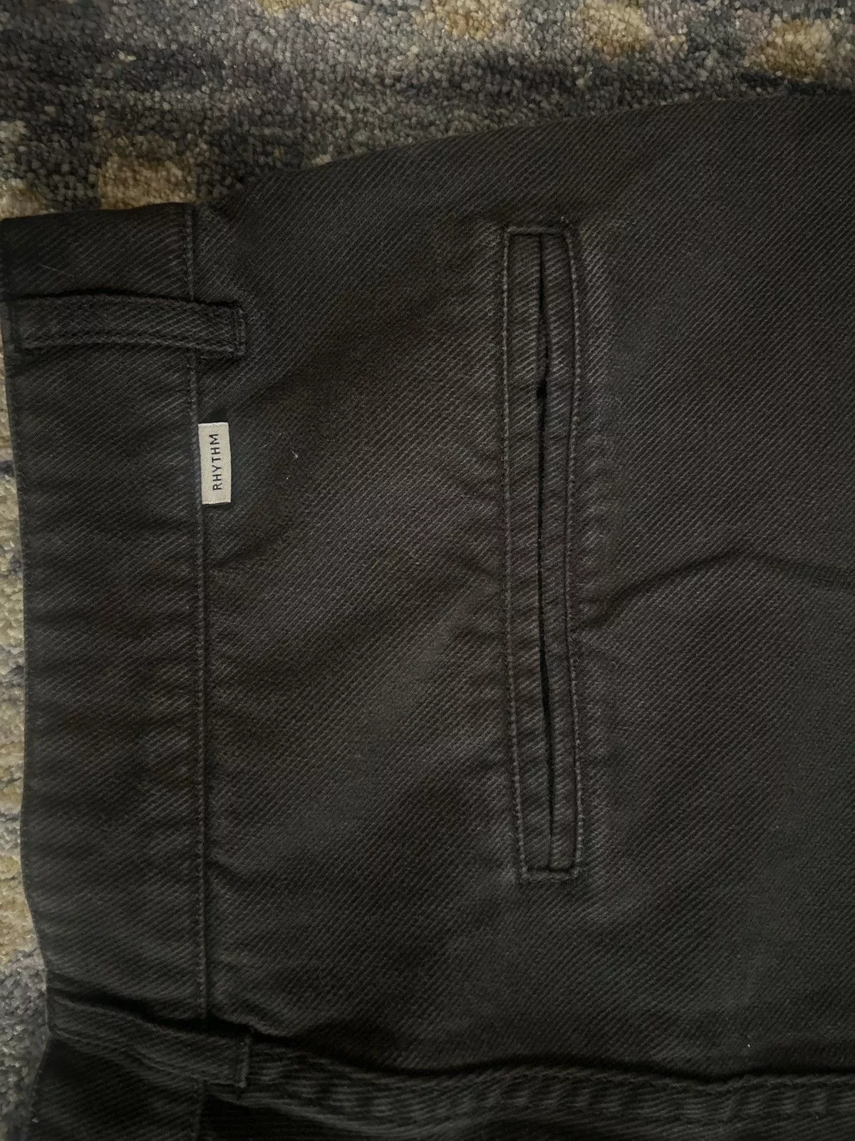 Rhythm Denim Rhythm Baggy black jeans