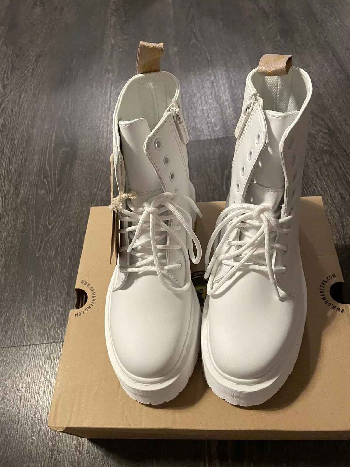 Dr. Martens Boots Dr. Martens DR.Martens White Jadon II Mono Boots