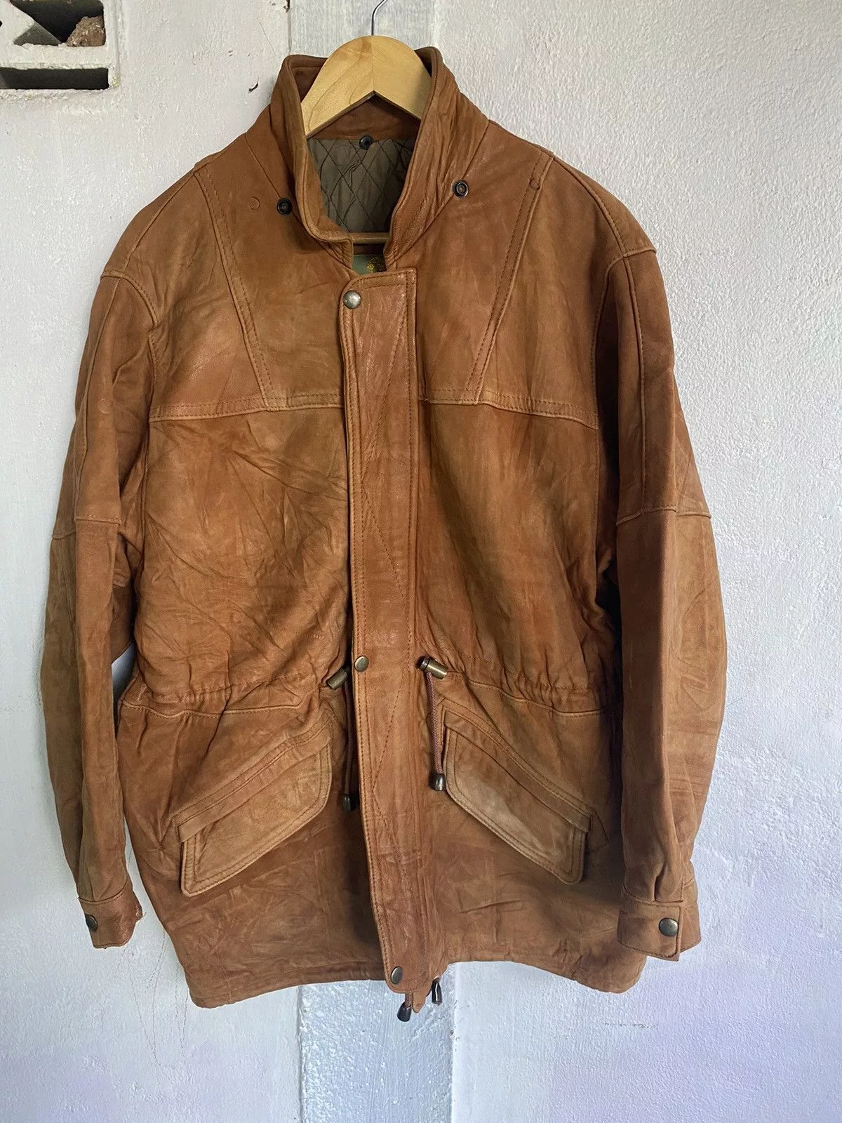 Leather Leather Jackets Vintage Venetti Leather Jacket Outdoor Made in Australia Brown