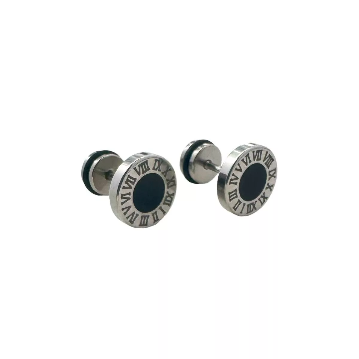 Designer Jewelry Watches Designer Roman Numeral Stud Earrings for Men Women Unisex Style Silver Streetwear