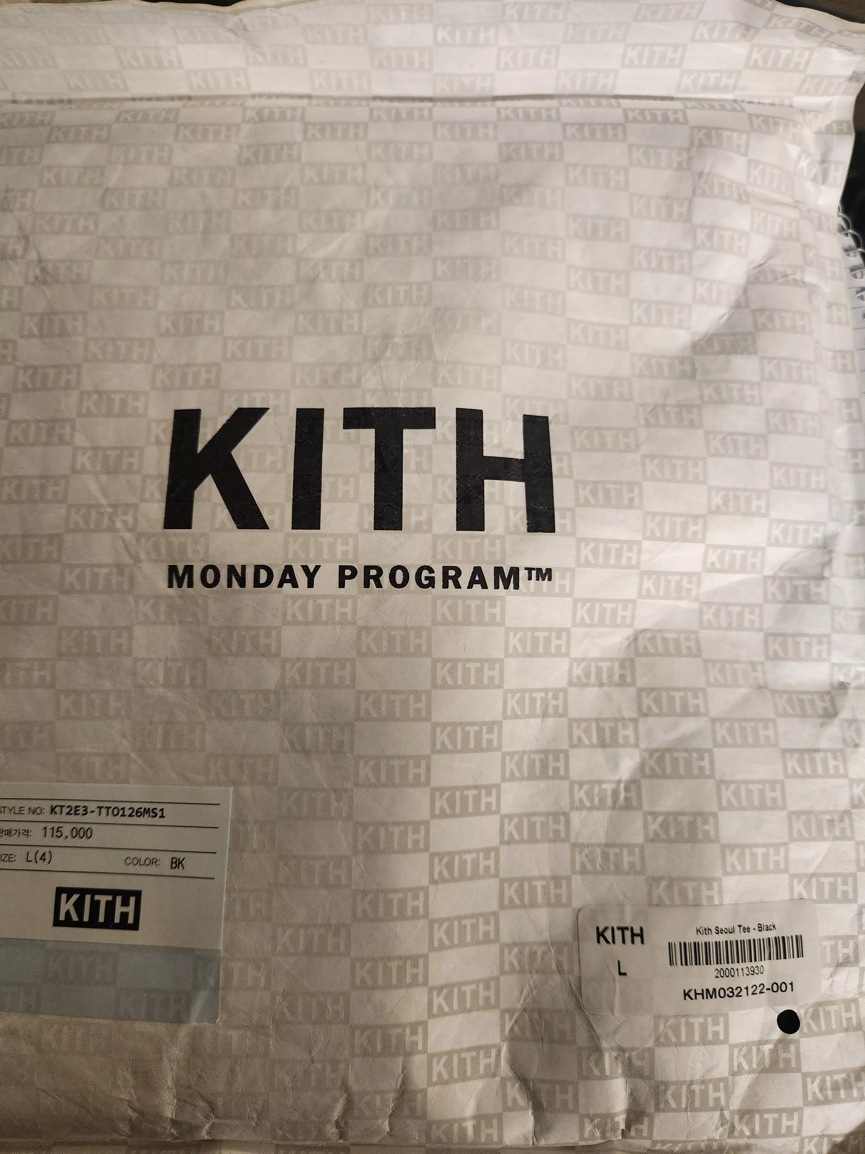 Kith Short Sleeve T Shirts Kith seoul tee Black