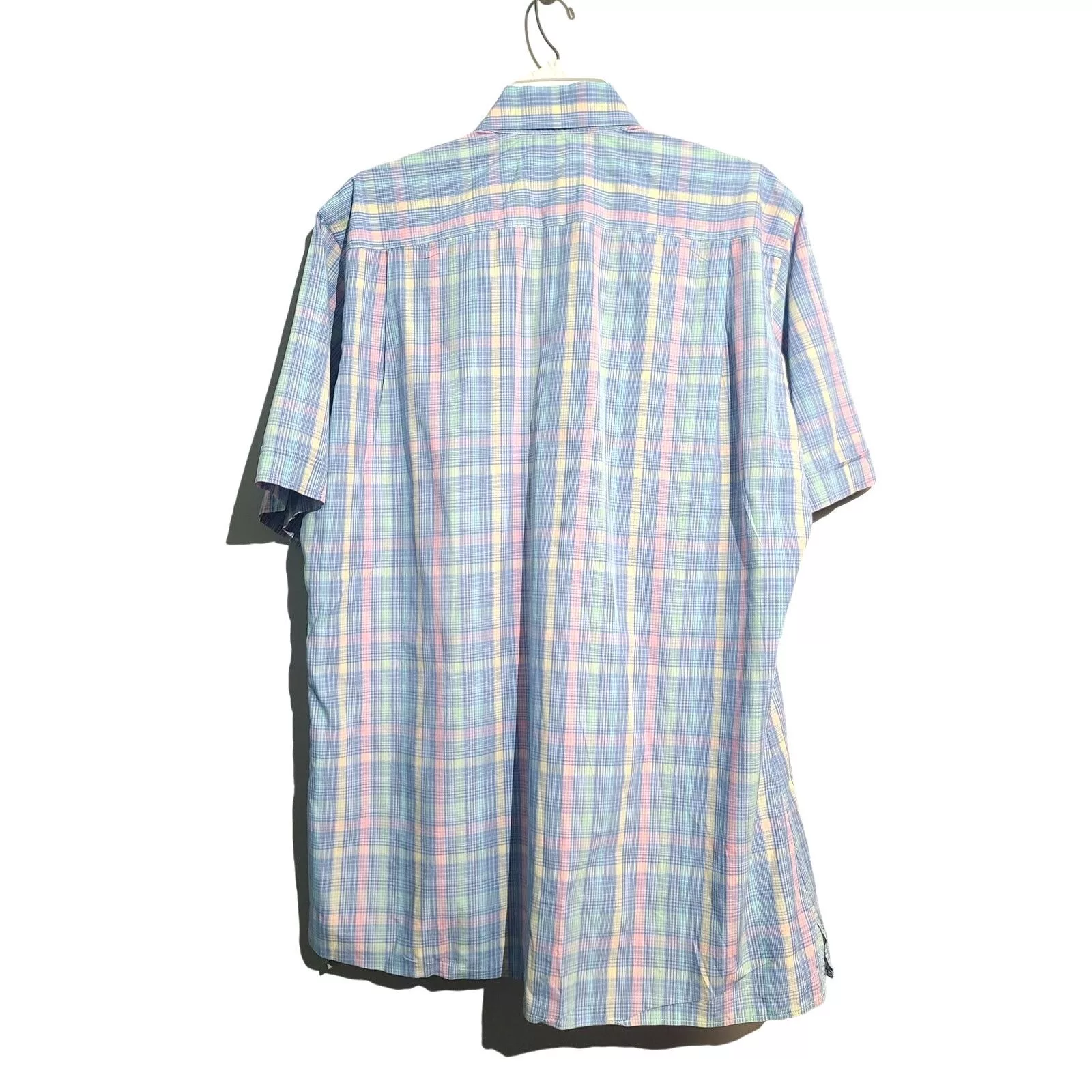 Maus & Hoffman Shirts Button Ups Maus & Hoffman Solemare Pastel Plaid Print Short Sleeve Button shirt Multi