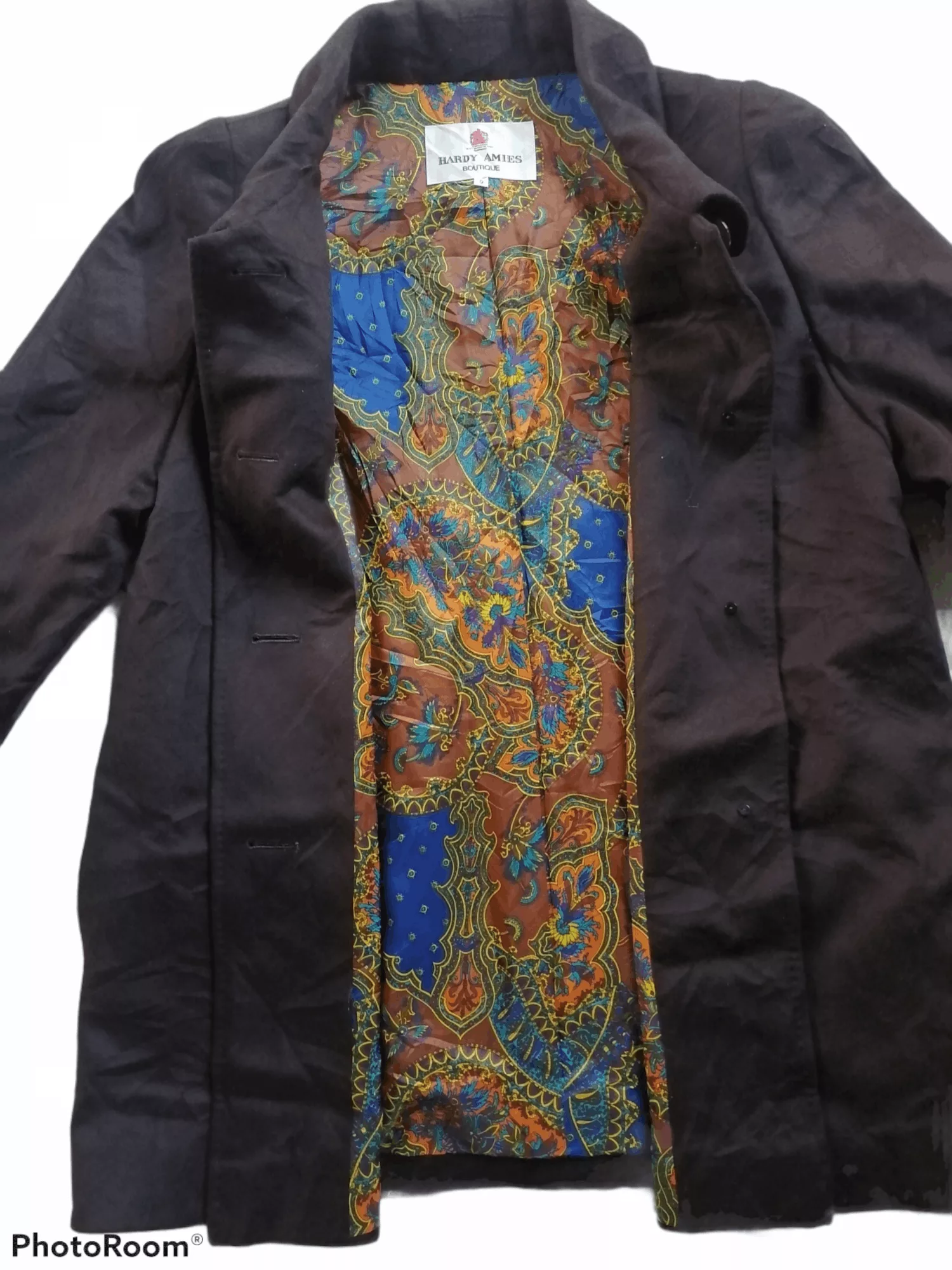 Hardy Amies Light Jackets HARDY AMIES CASHMERE FUR COAT Brown