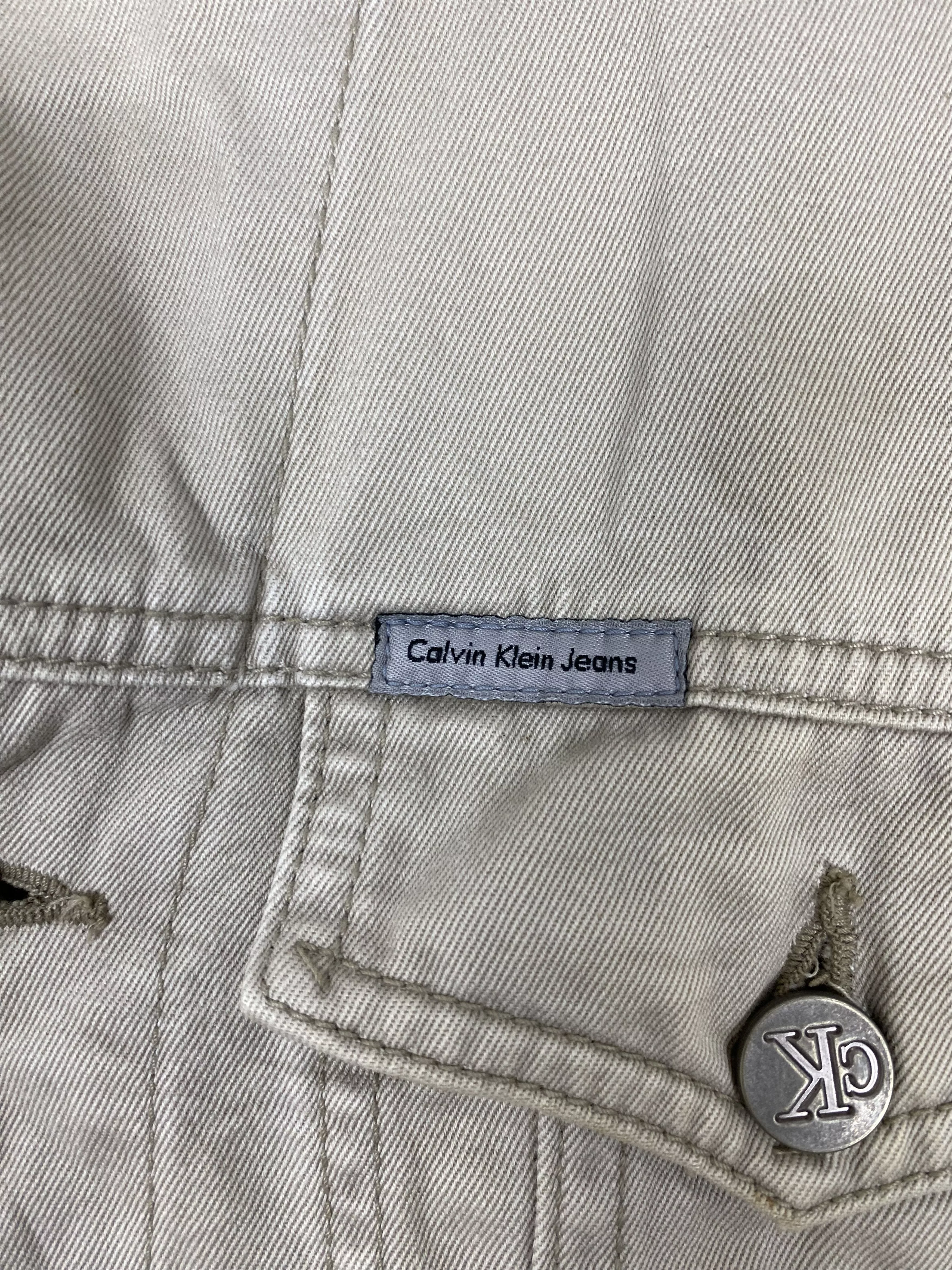 Calvin Klein Light Jackets Calvin Klein × Vintage Vintage Calvin Klein Button Jacket Brown Streetwear