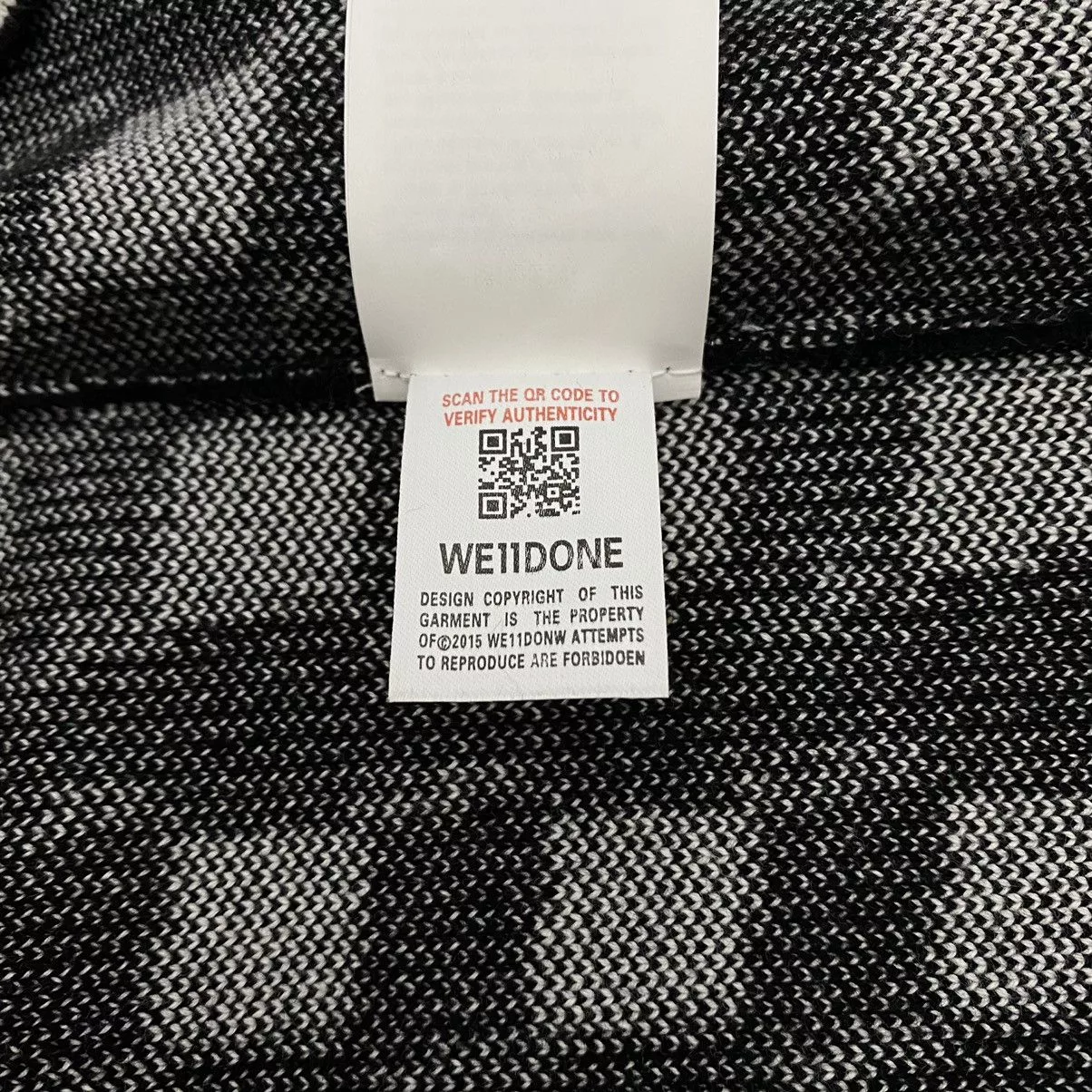 WE11DONE Vests We11done Black & White Gingham Check Vest