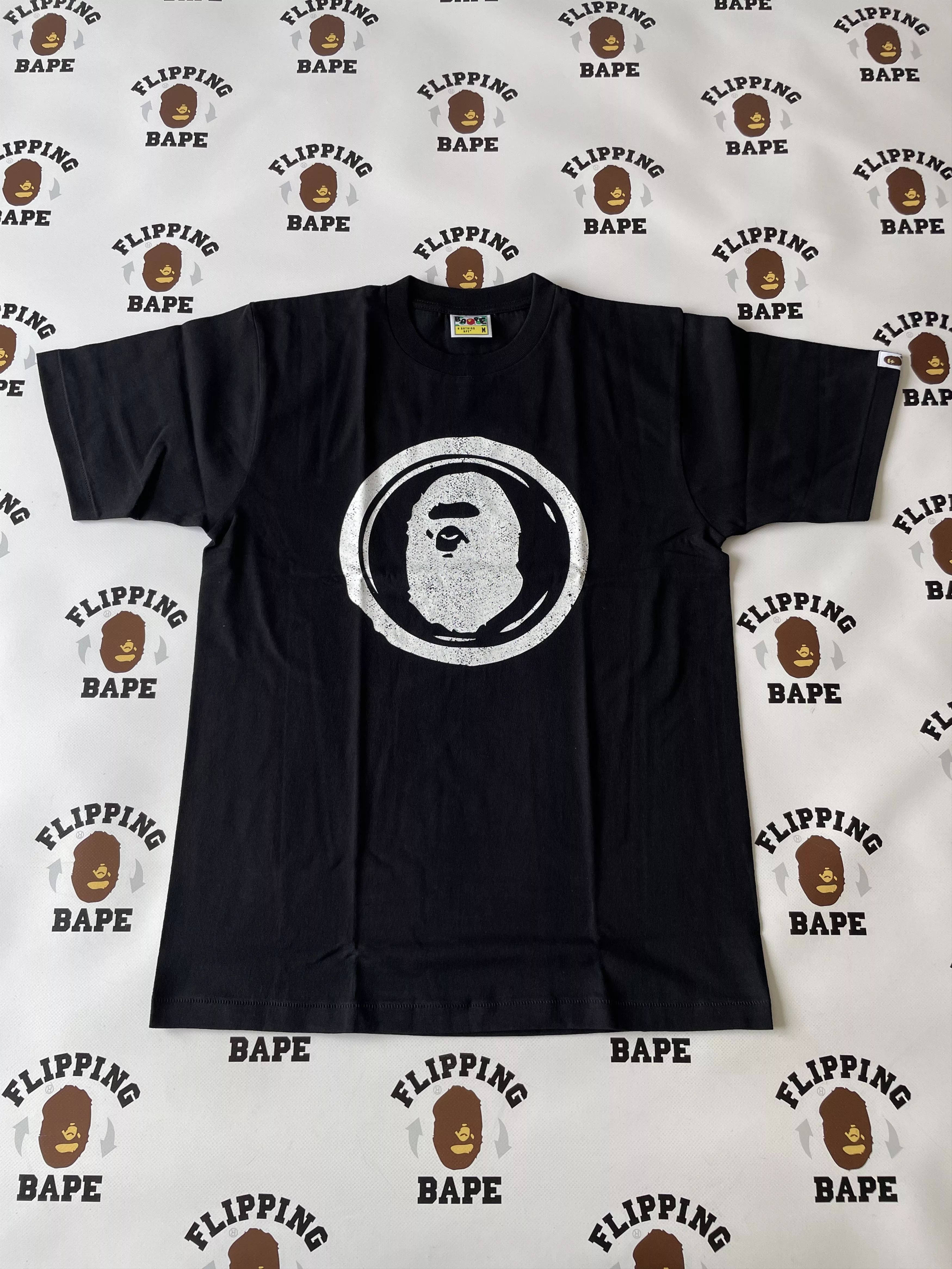 Bape Short Sleeve T Shirts BAPE JAPANESE SEAL TEE Black