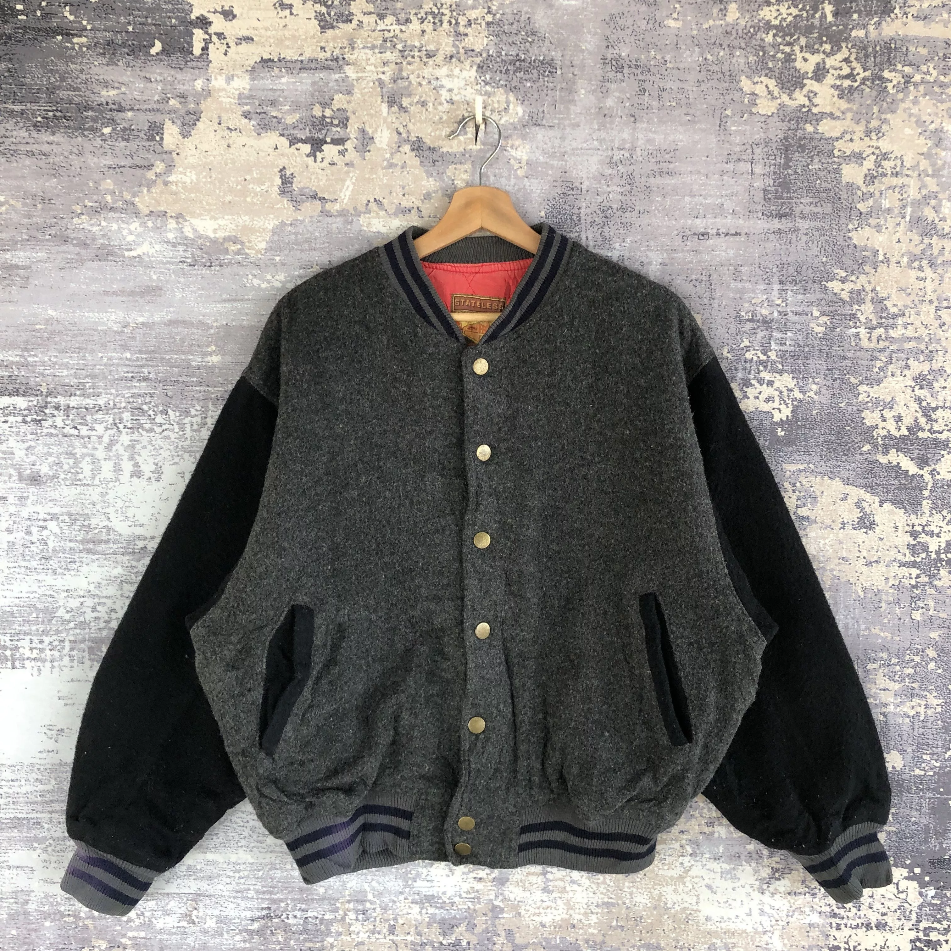 Vintage Light Jackets Vintage Kearney House Varsity Jacket Baseball Wool Jacket Multi