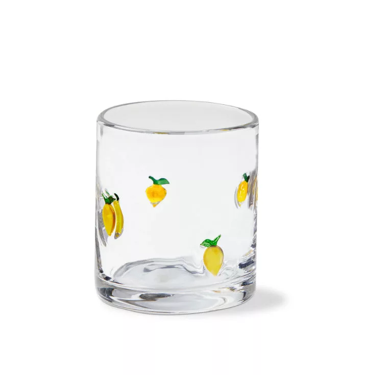 Lemon Double Old Fashioned Glass