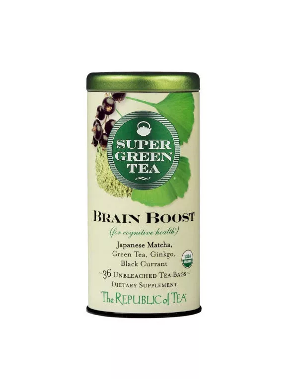 Organic Brain Boost Green Tea Bags 36