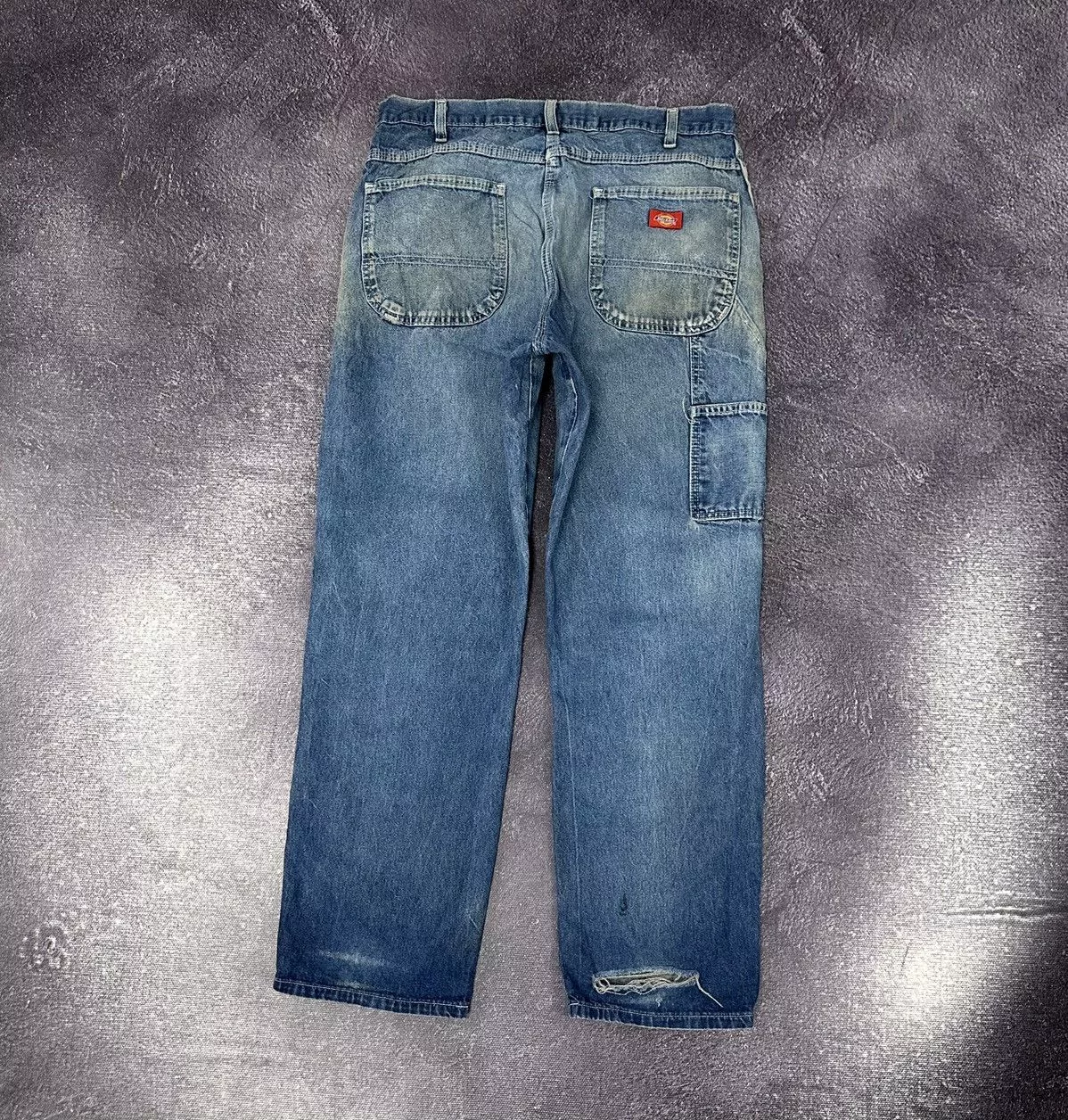 Dickies Denim Vintage 90s Dickies Y2K Faded Blue Work Baggy Jeans Streetwear